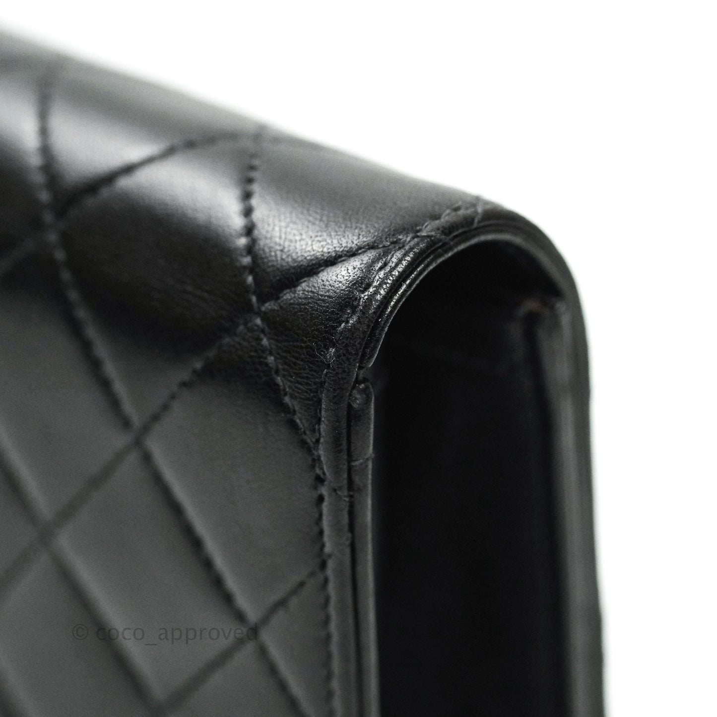 Chanel Vintage Single Flap Black Lambskin Gold Hardware