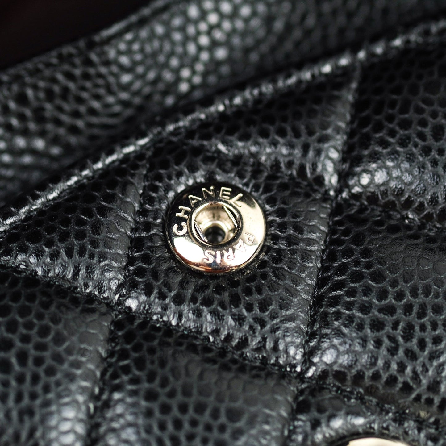 Chanel Classic Small S/M Flap Black Caviar Silver Hardware