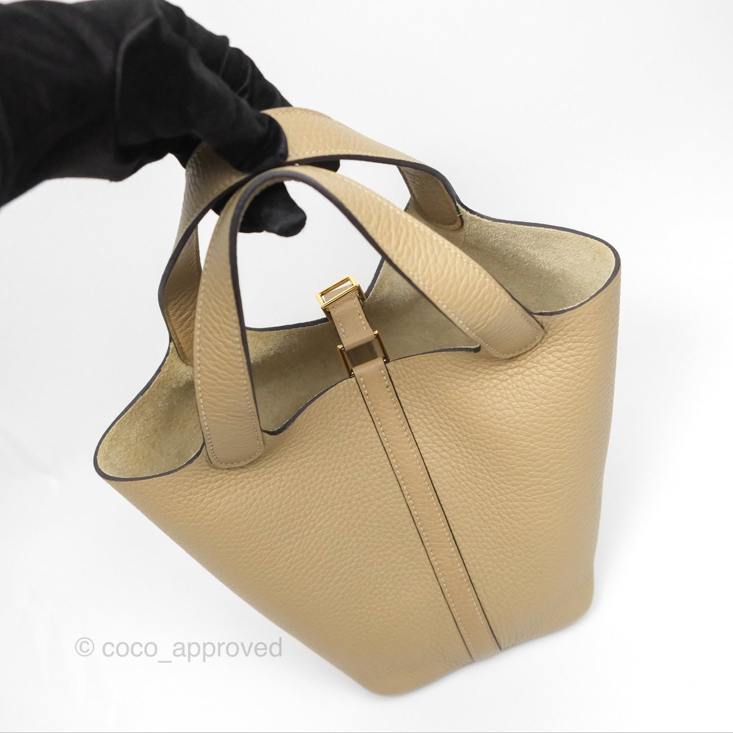 Hermès Picotin Lock 18 Trench Taurillon Clemence Gold Hardware
