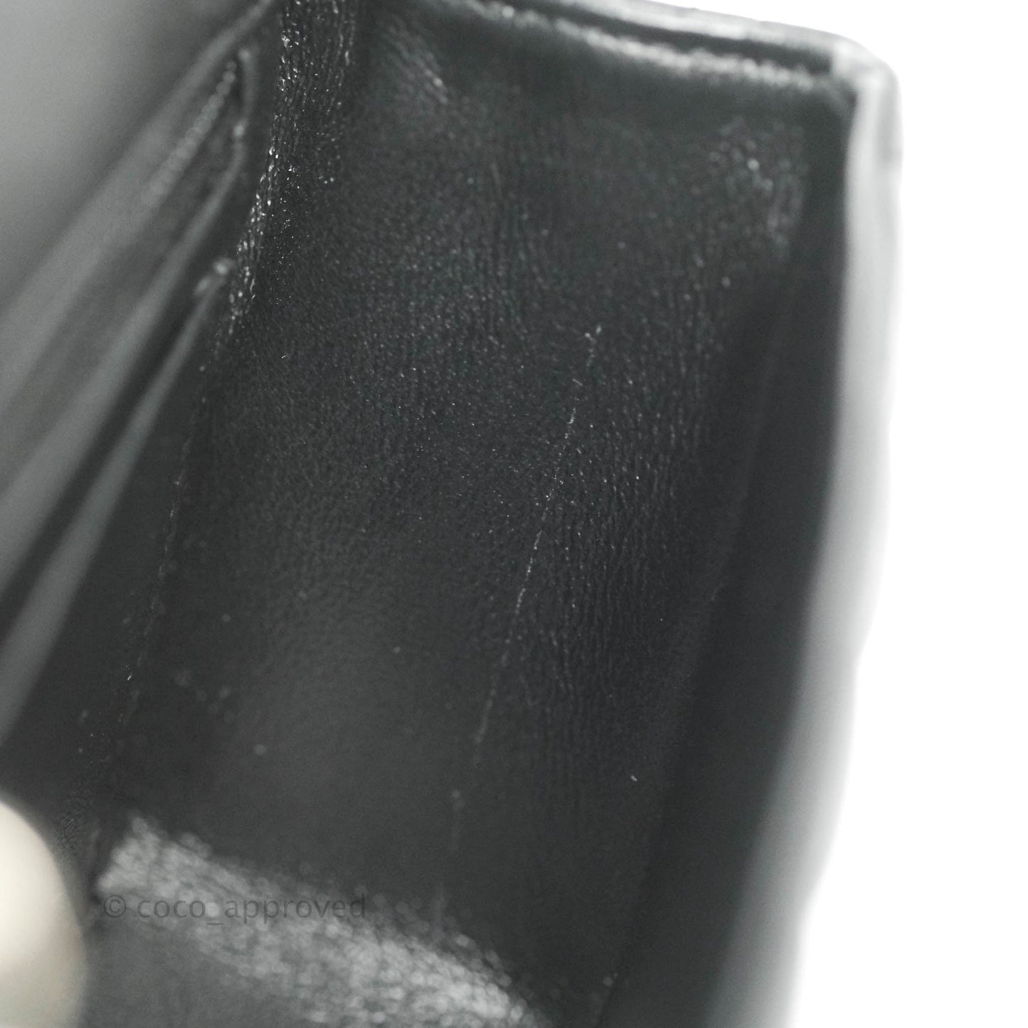 Chanel Quilted Mini Rectangular Black Lambskin Silver Hardware