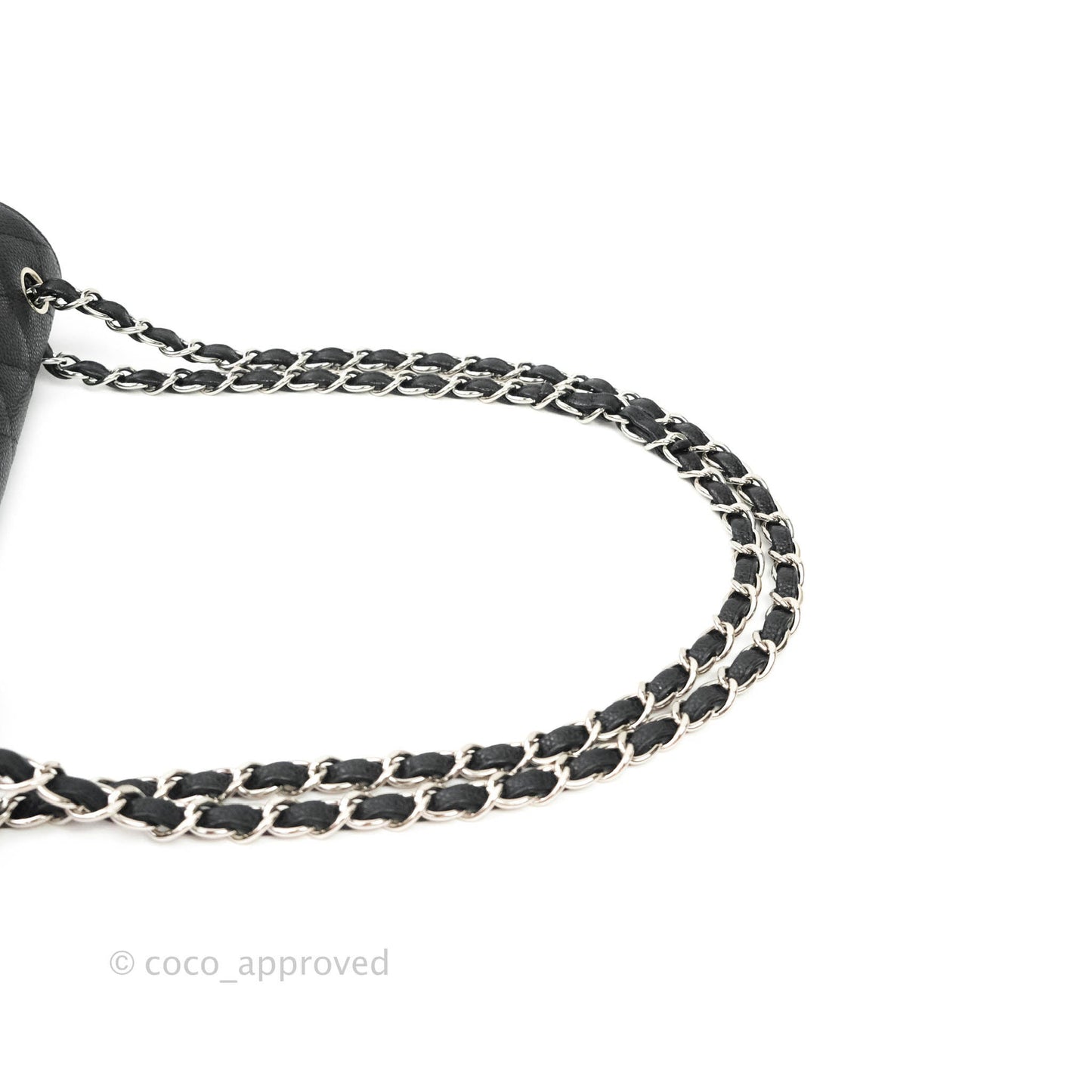 Chanel Jumbo Double Flap Black Caviar Silver Hardware⁣⁣