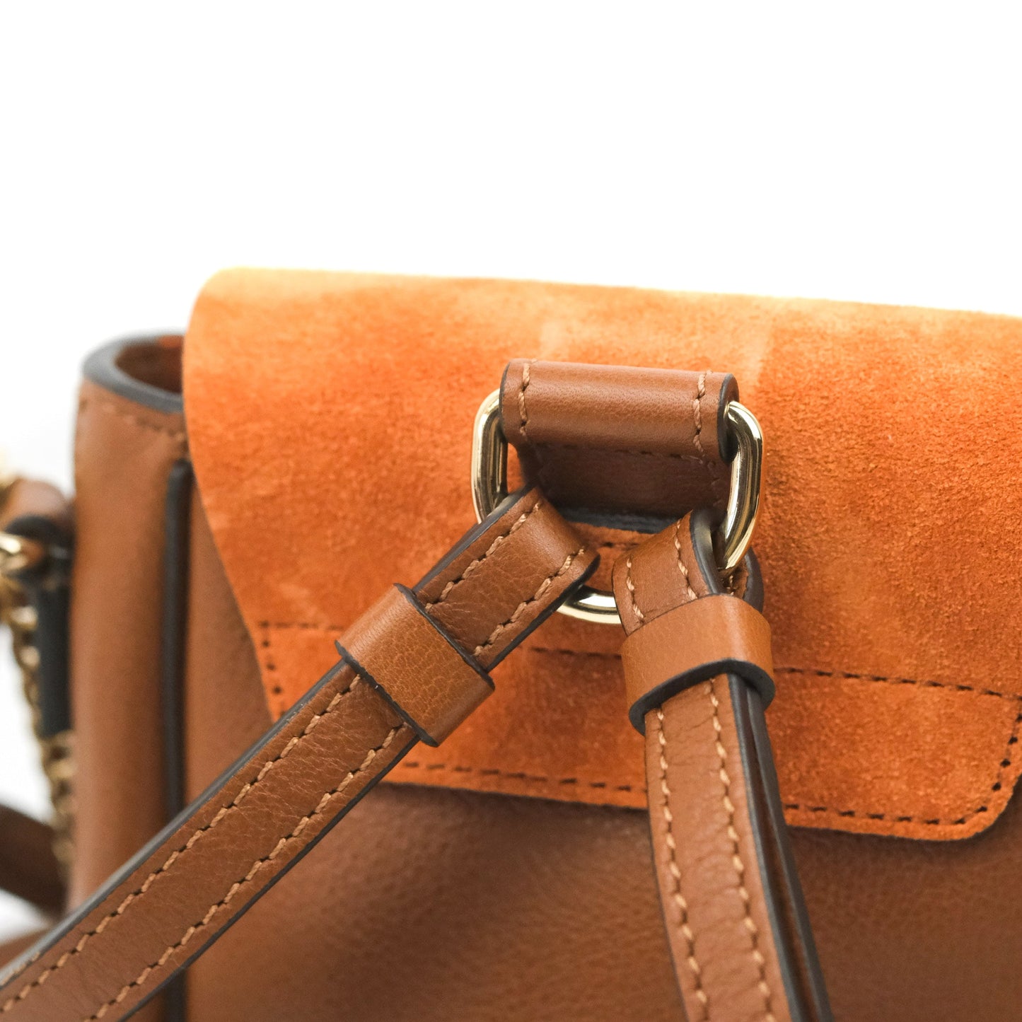 Chloé Mini Faye Backpack Brown