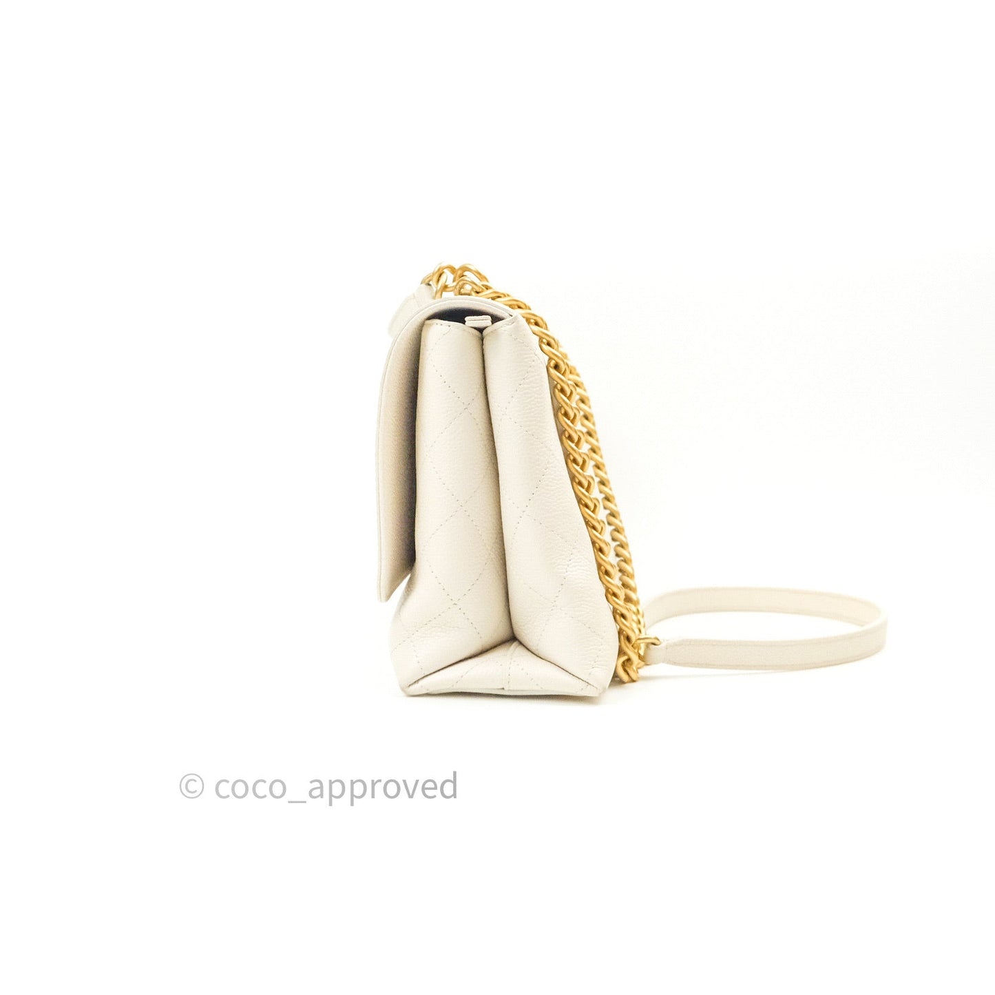 Chanel Chic Affinity Medium Grained Calfskin White Gold Hardware
