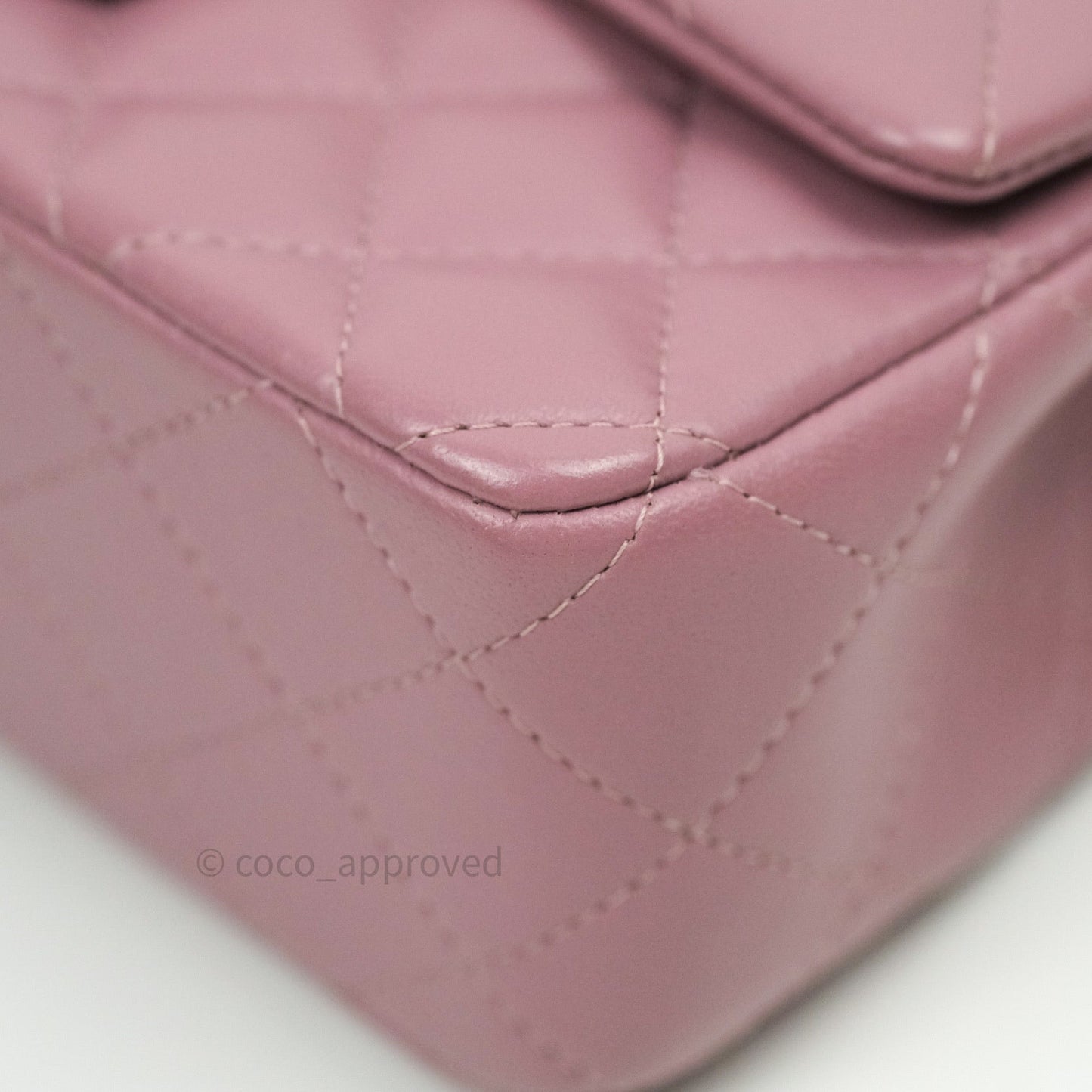Chanel Quilted Mini Rectangular Pink Lambskin Gold Hardware
