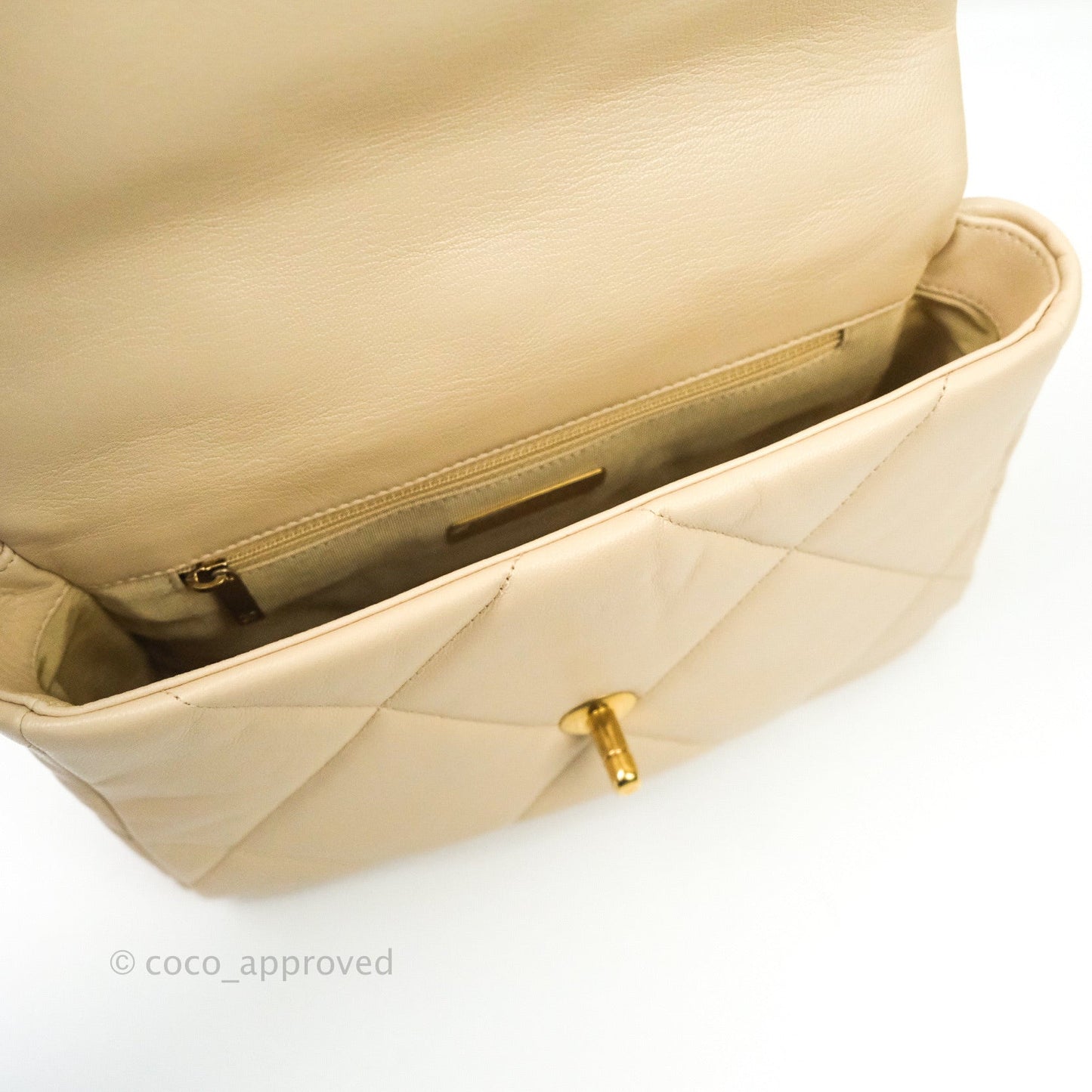 Chanel 19 Small Beige Mixed Hardware