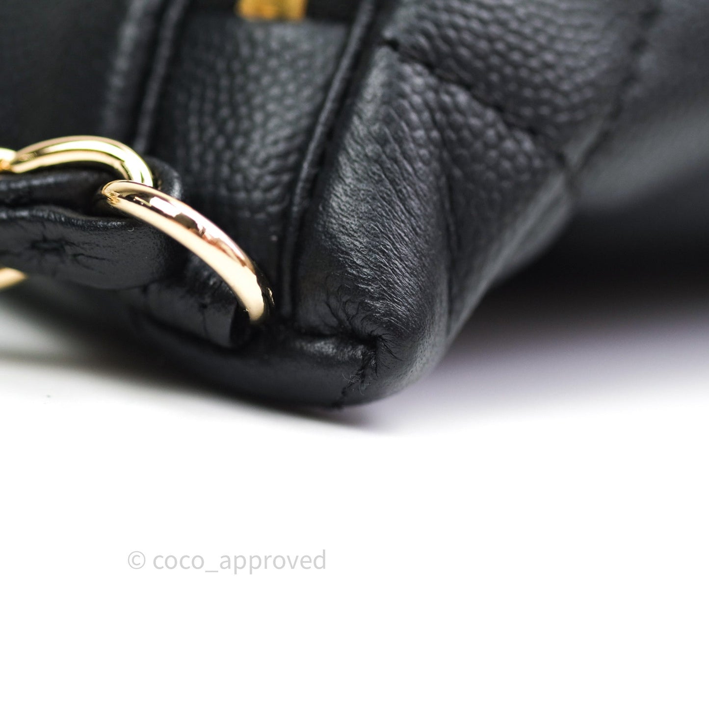 Chanel Quilted Business Affinity Waist Belt Bag Black Caviar Gold Hardware