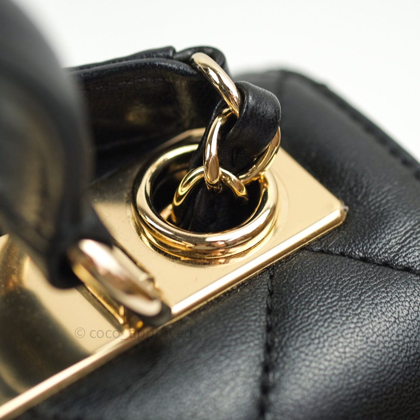 Chanel Trendy CC Small Black Lambskin Gold Hardware
