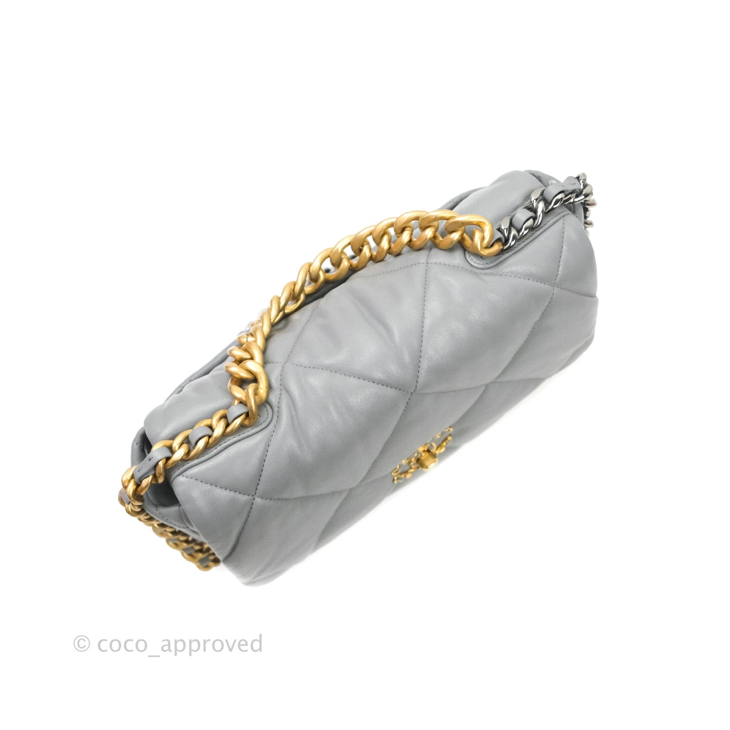 Chanel 19 Medium Grey Mixed Hardware Lambskin