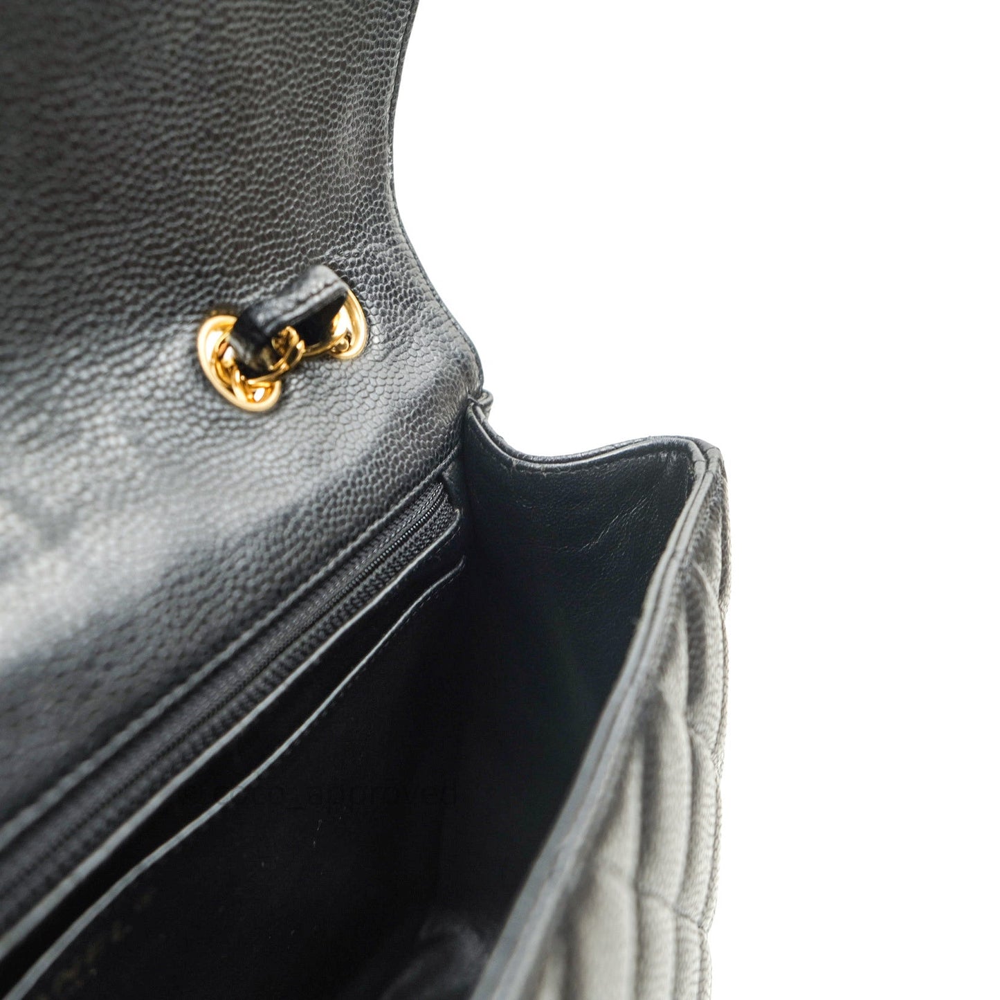 Chanel Jumbo Single Flap Black Caviar Gold Hardware⁣⁣