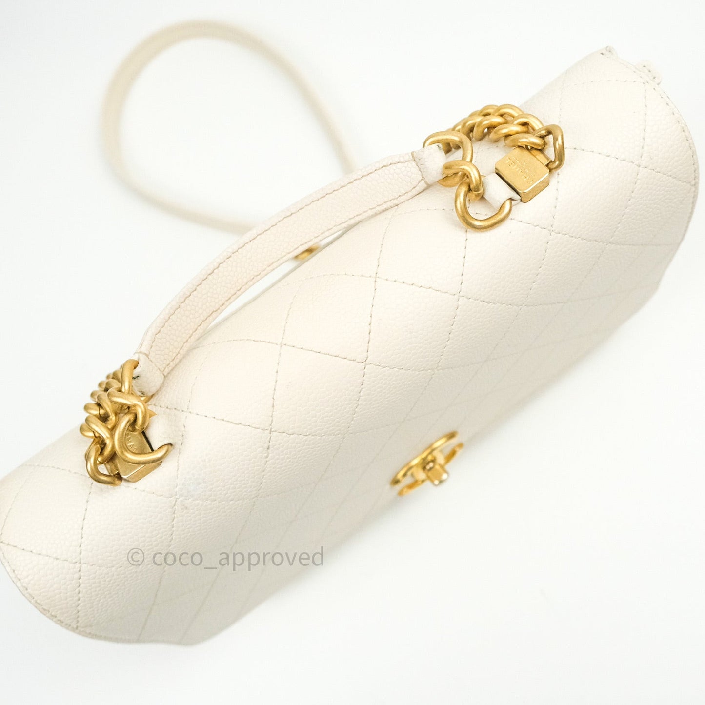 Chanel Chic Affinity Medium Grained Calfskin White Gold Hardware