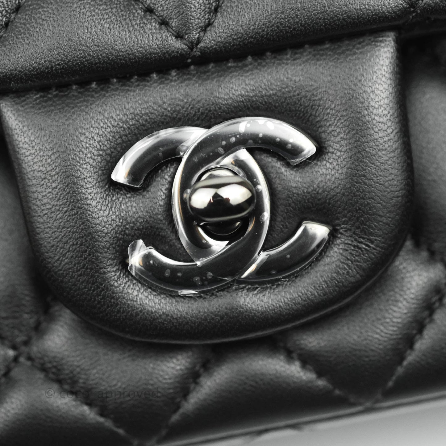 Chanel Quilted Mini Rectangular So Black Lambskin