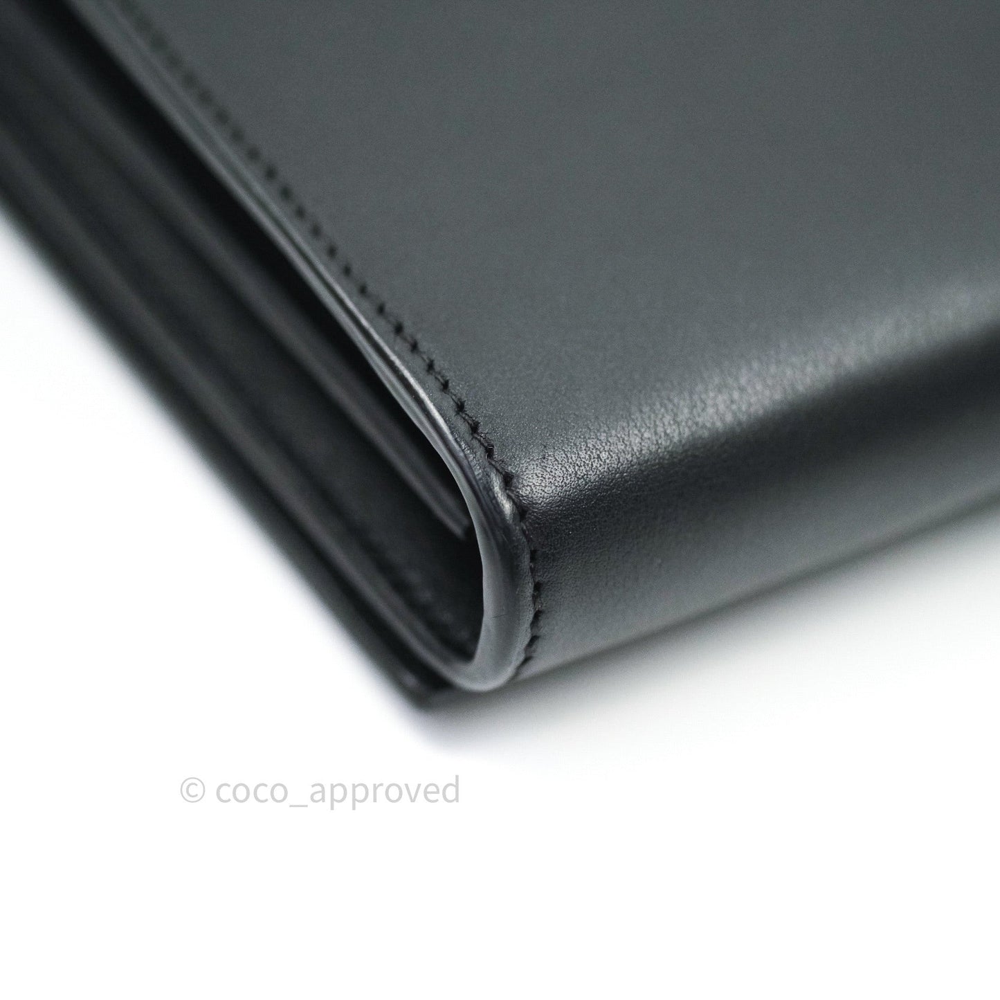 Saint Laurent Wallet on Chain Black Gold Hardware