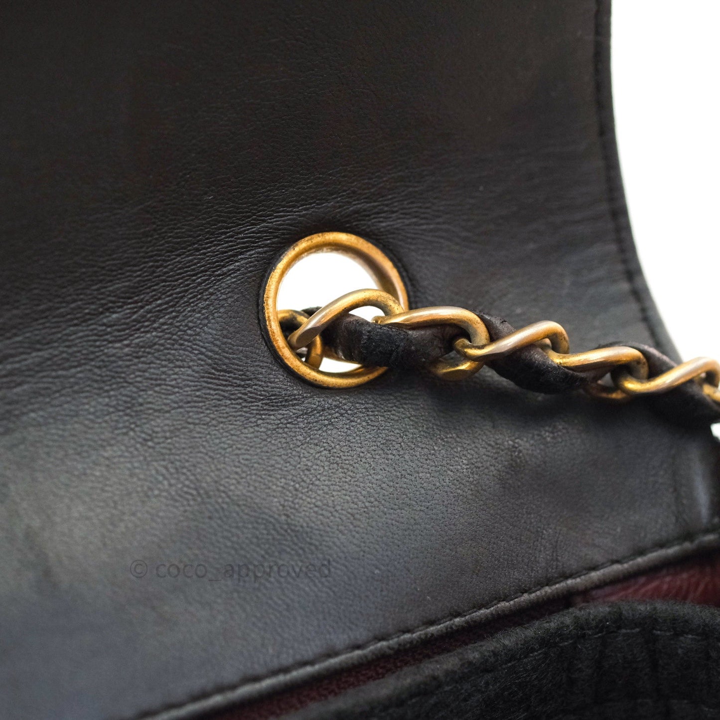 Chanel Black Quilted Lambskin Medium Vintage Classic Diana Flap Bag