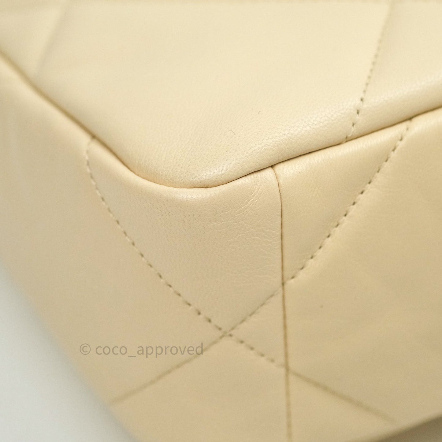 Chanel 19 Small Beige Goatskin Mixed Hardware 20A