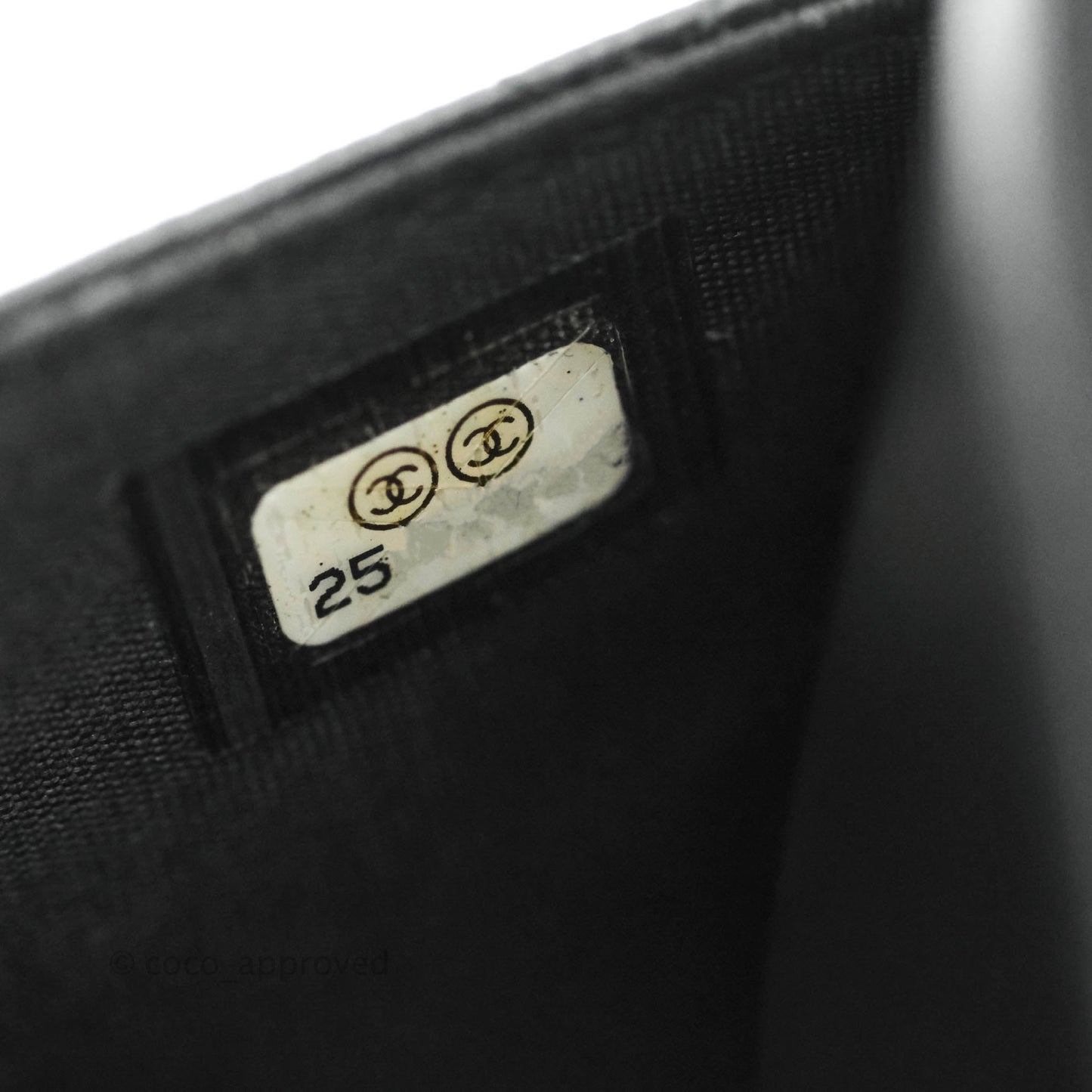 Chanel Filigree Wallet on Chain WOC Black Caviar Gold Hardware
