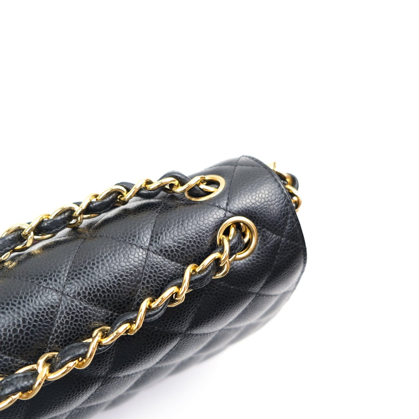 Chanel Jumbo Double Flap Black Caviar Gold Hardware⁣⁣