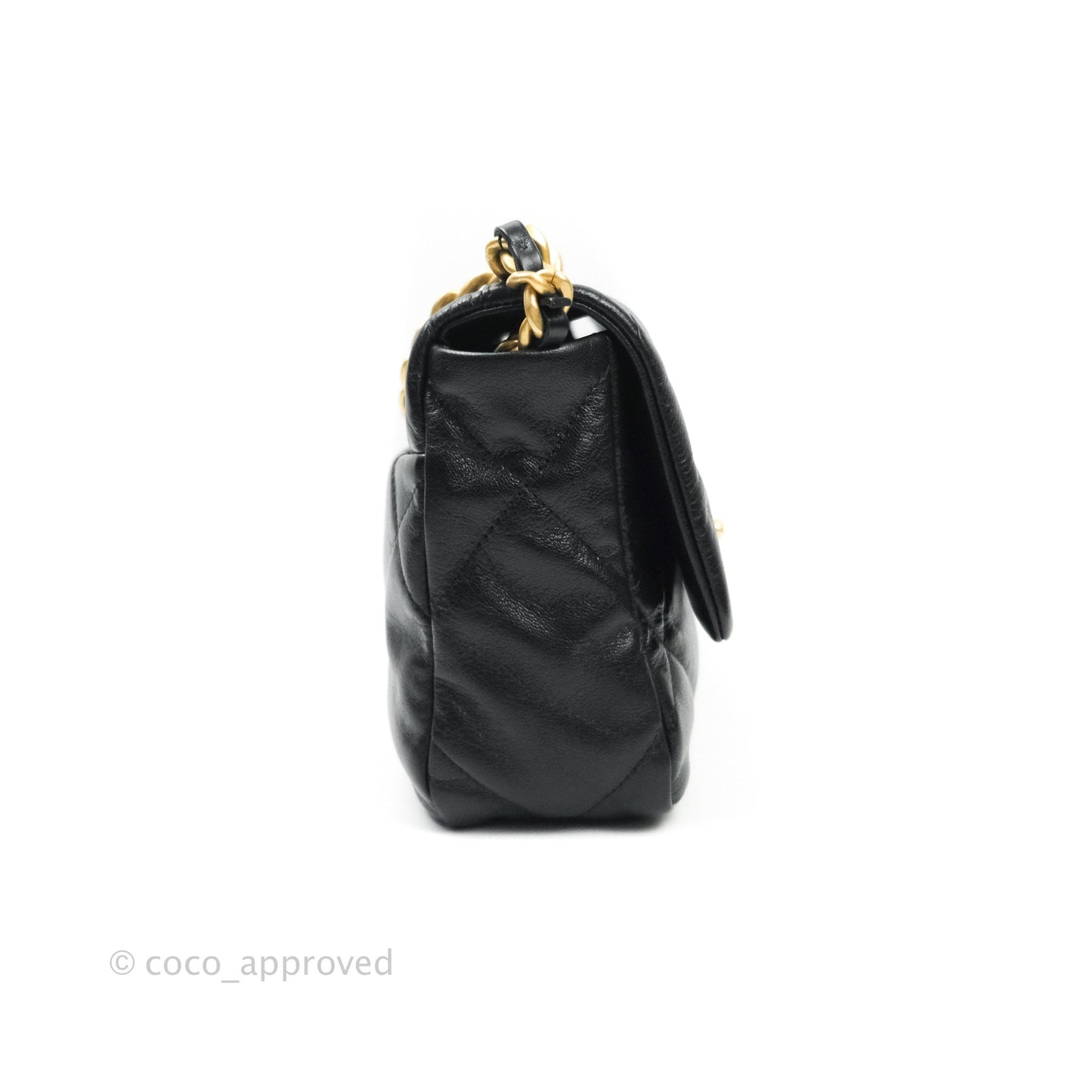 Chanel 19 Small Black Goatskin Mixed Hardware