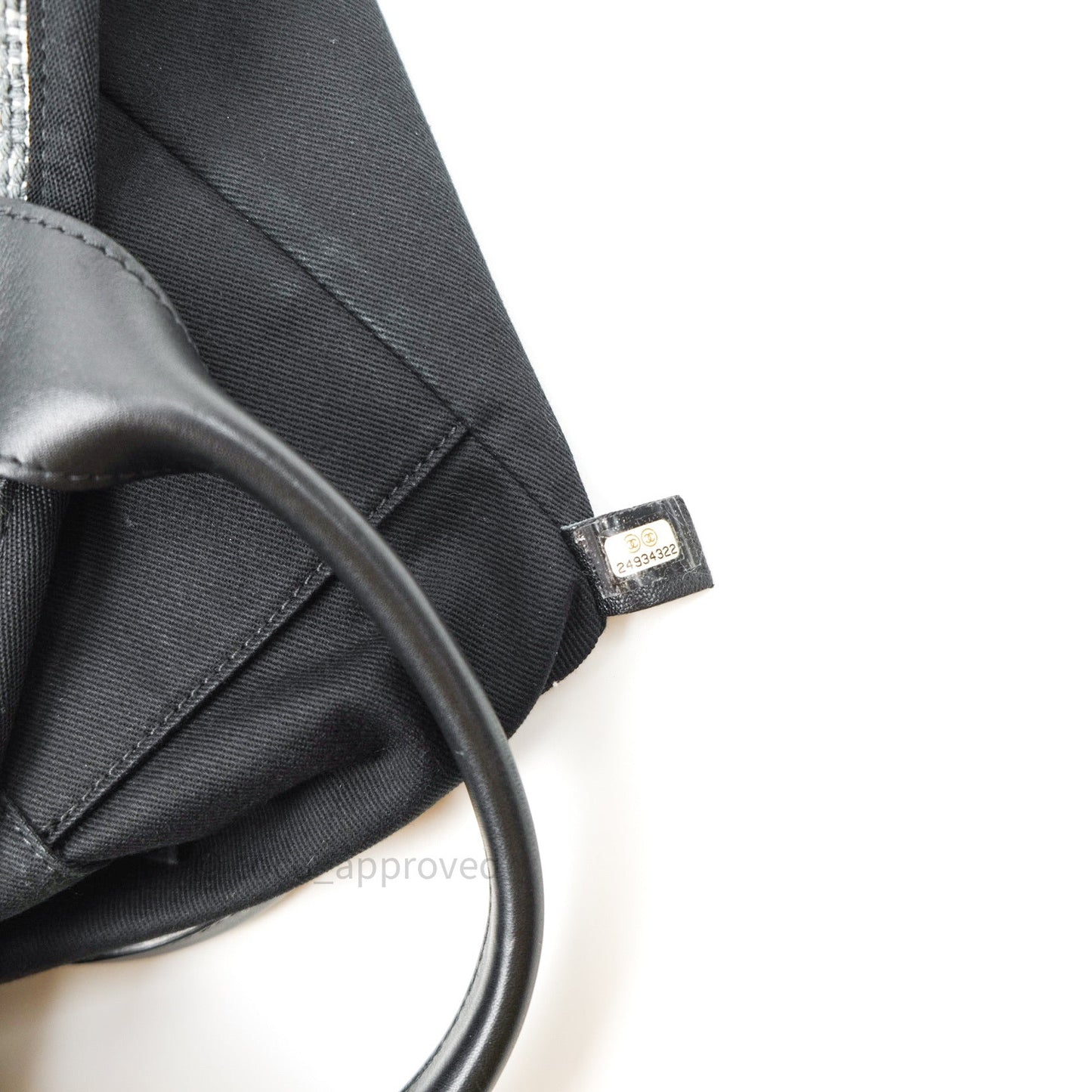 Chanel Large Deauville Charcoal Grey Canvas