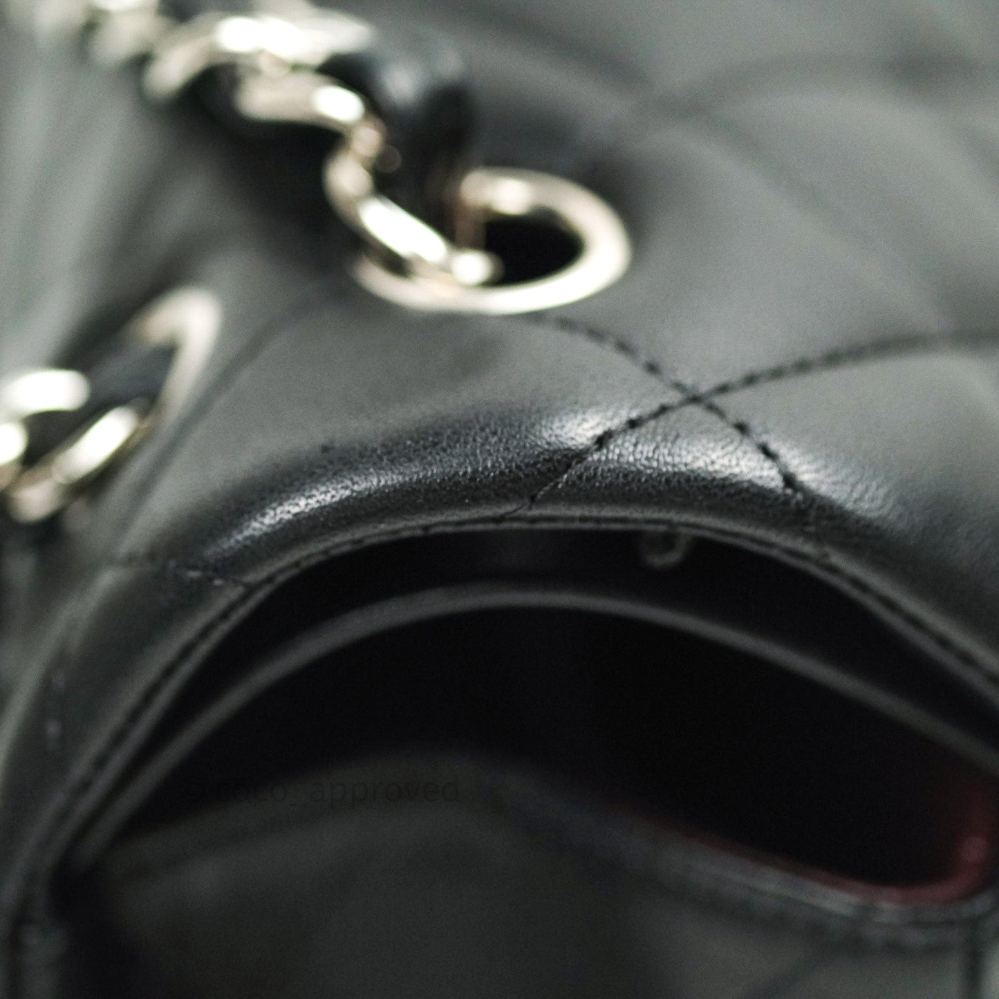 Chanel Jumbo Double Flap Black Lambskin Silver Hardware⁣⁣