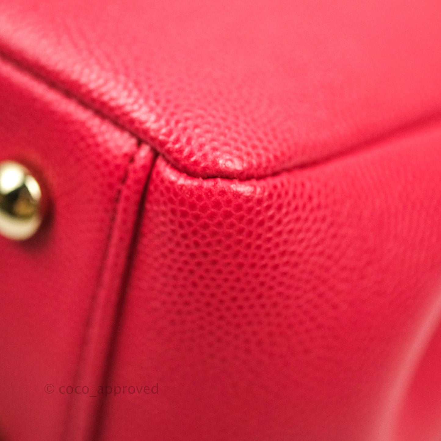 Chanel Quilted Small Business Affinity Flap Rosy Red Caviar Gold Hardware