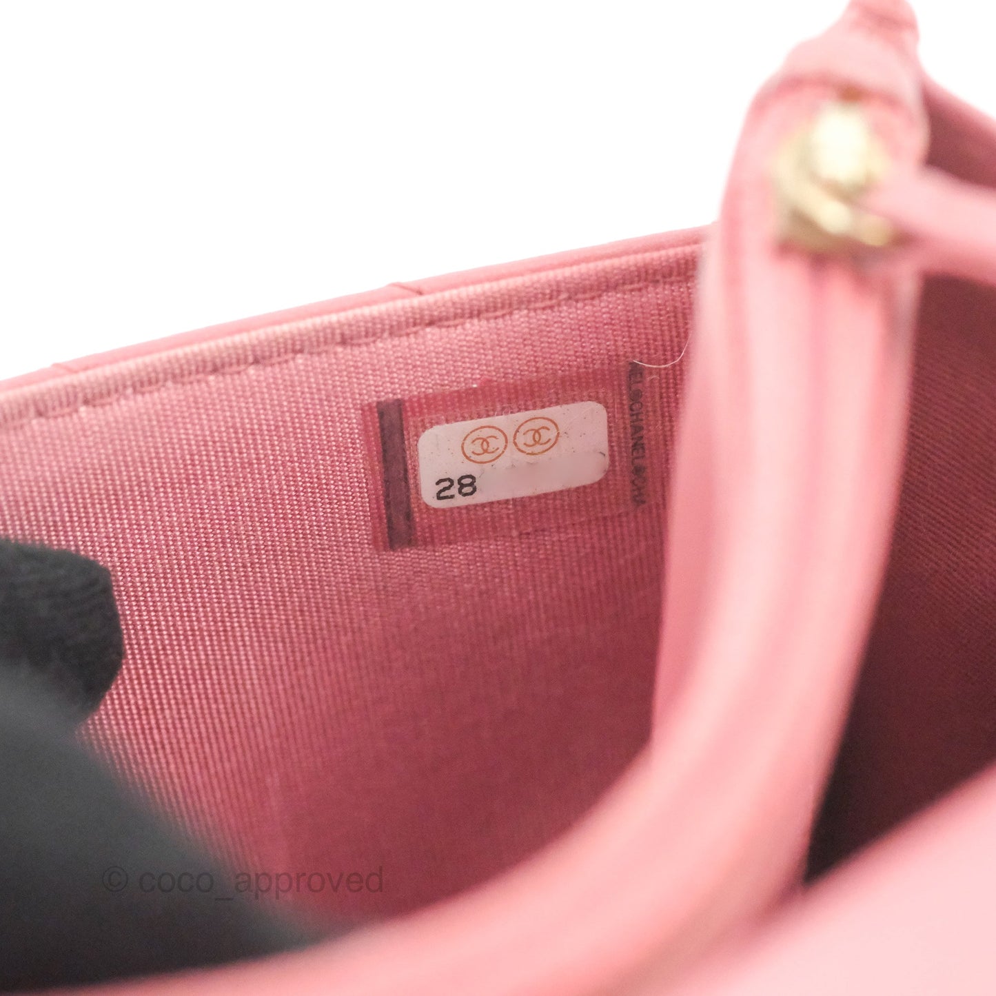 Chanel Trendy CC Chevron WOC Dark Pink Lambskin Gold Hardware