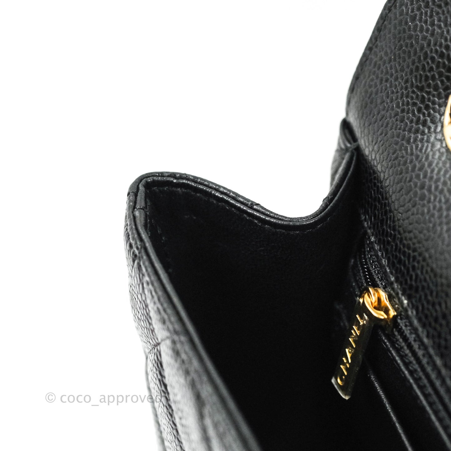Chanel Jumbo Single Flap Black Caviar Gold Hardware⁣⁣