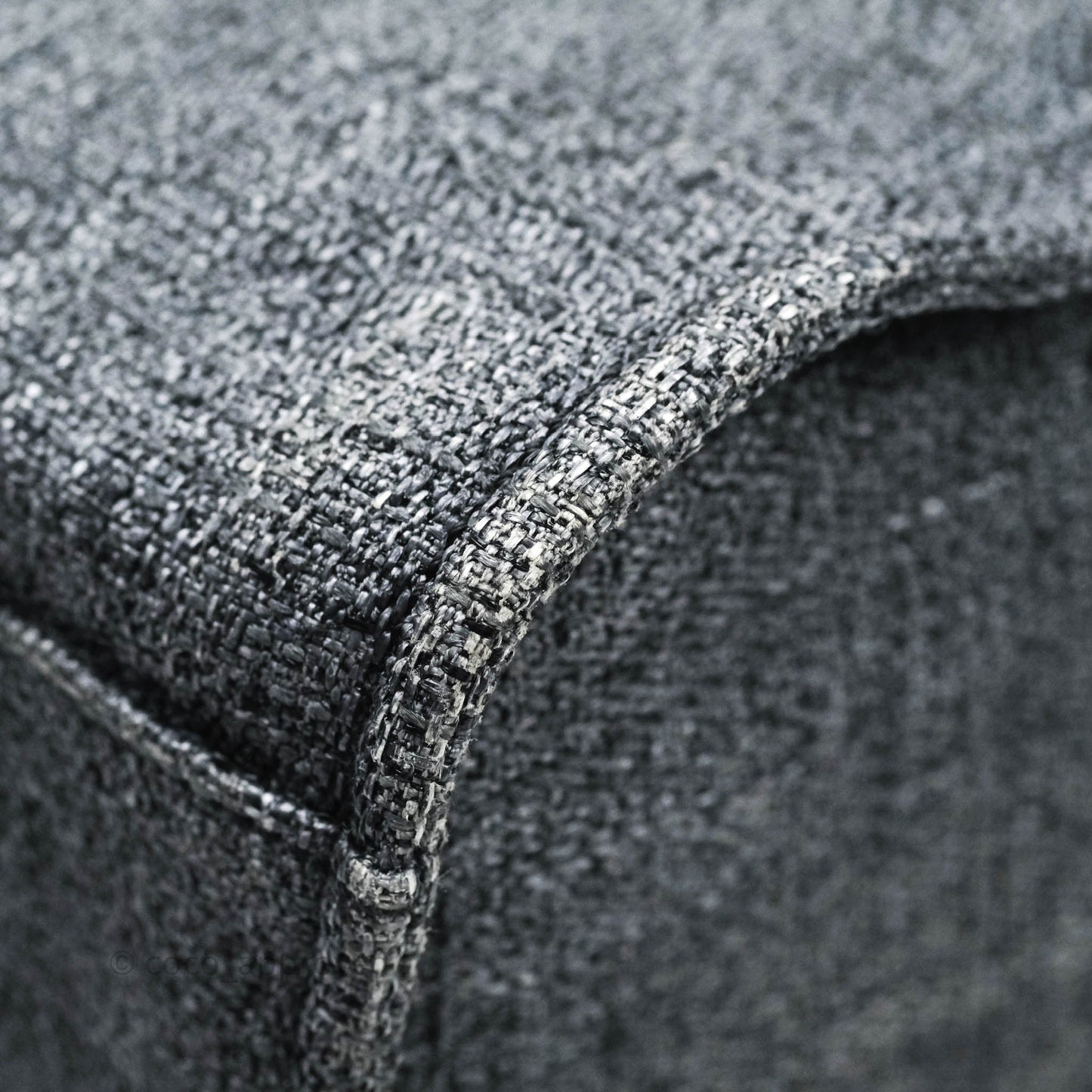 Chanel Large Deauville Charcoal Grey Canvas