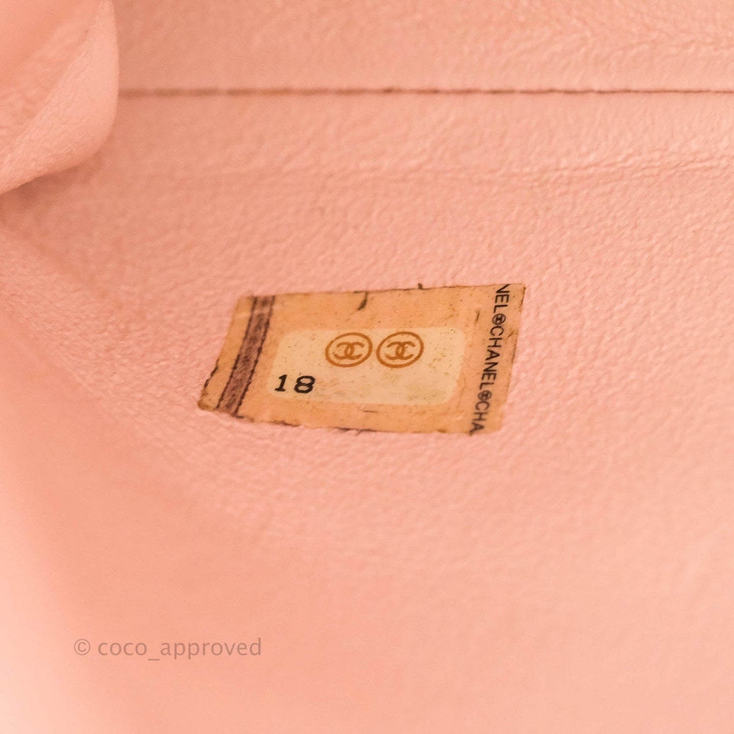 Chanel Quilted Clutch with Chain Sakura Pink Silver Hardware