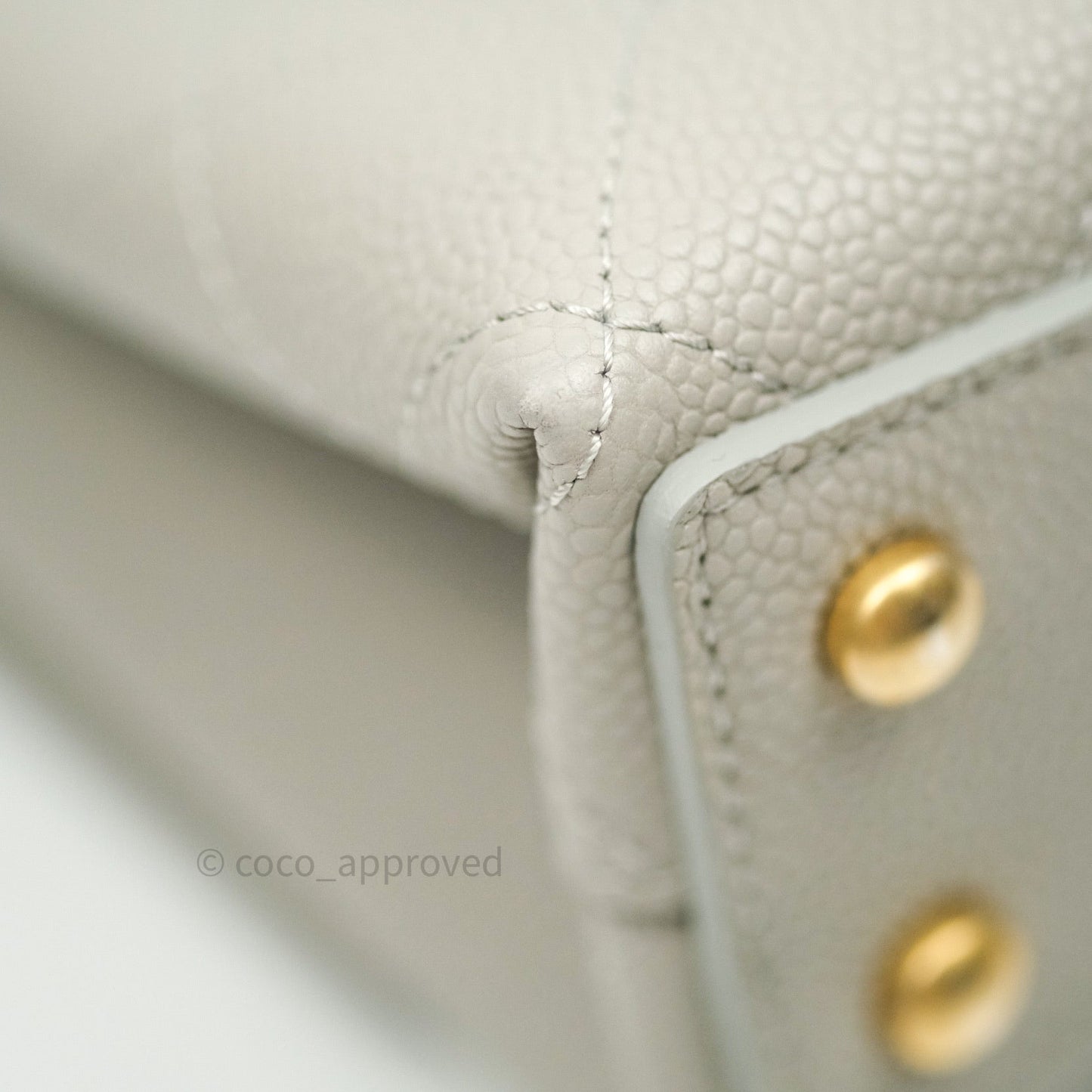 Chanel Chic Affinity Small Grained Calfskin Grey Gold Hardware