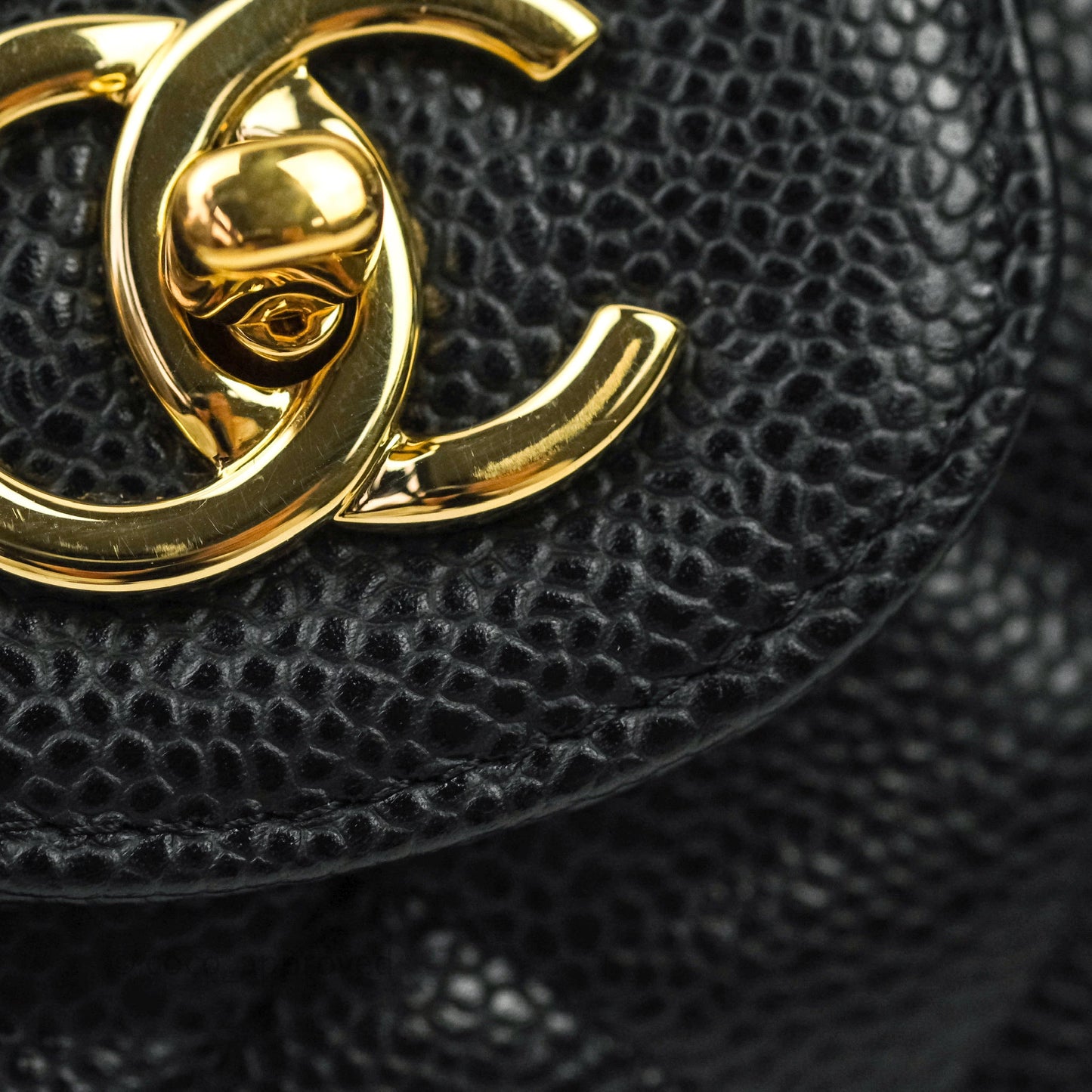 Chanel Jumbo Single Flap Black Caviar Gold Hardware⁣⁣