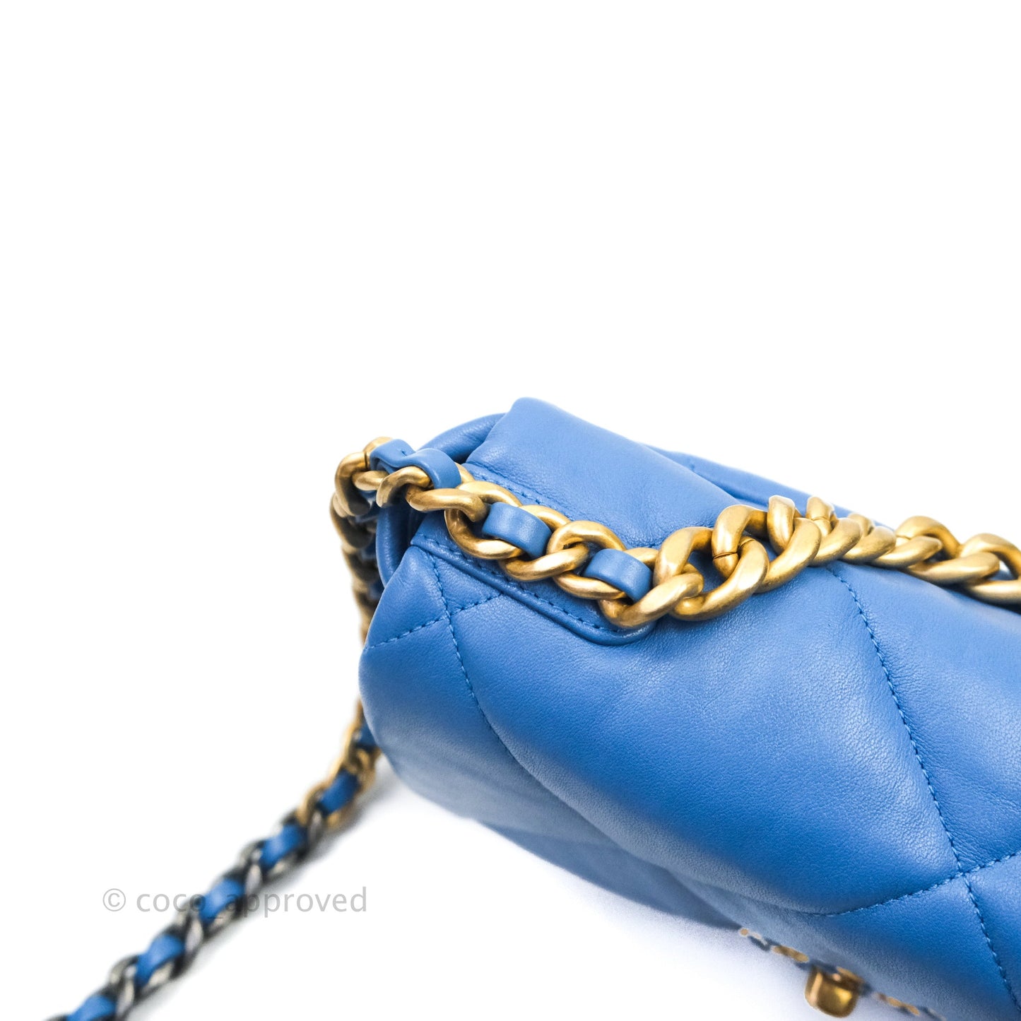 Chanel 19 Small Blue Mixed Hardware