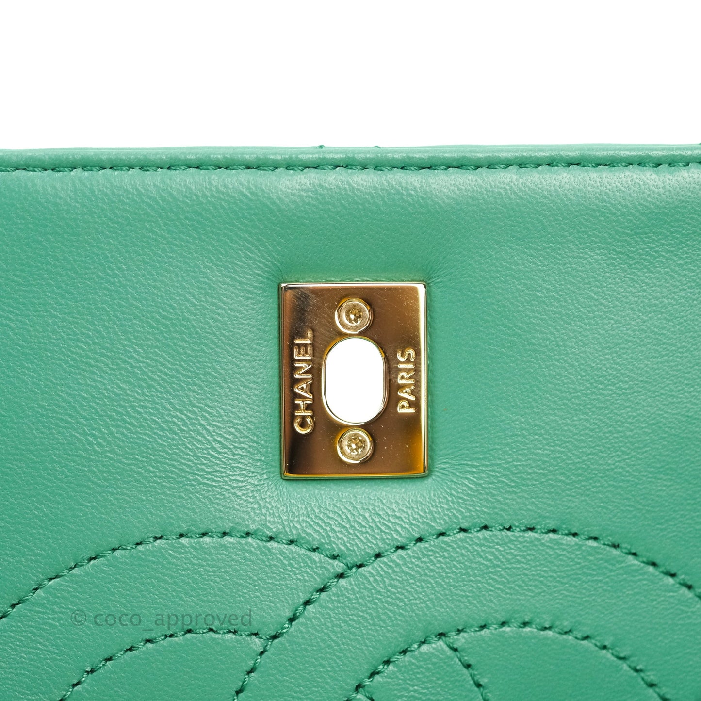 Chanel Trendy CC Small Mint Green Lambskin Gold Hardware