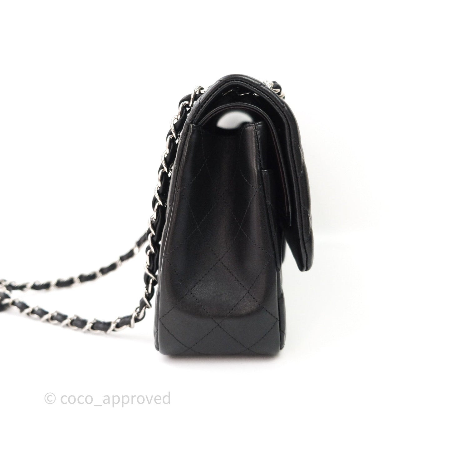 Chanel Jumbo Double Flap Black Lambskin Silver Hardware⁣⁣