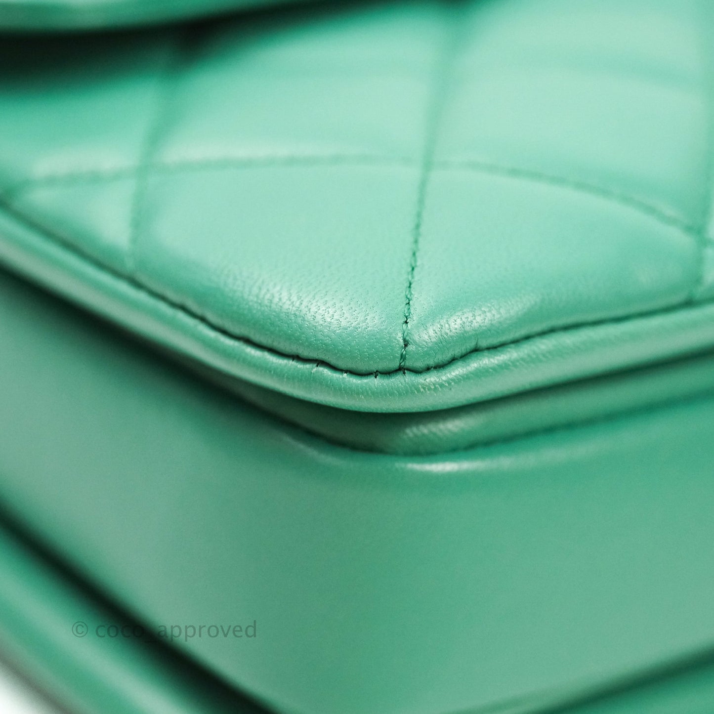 Chanel Trendy CC Small Mint Green Lambskin Gold Hardware