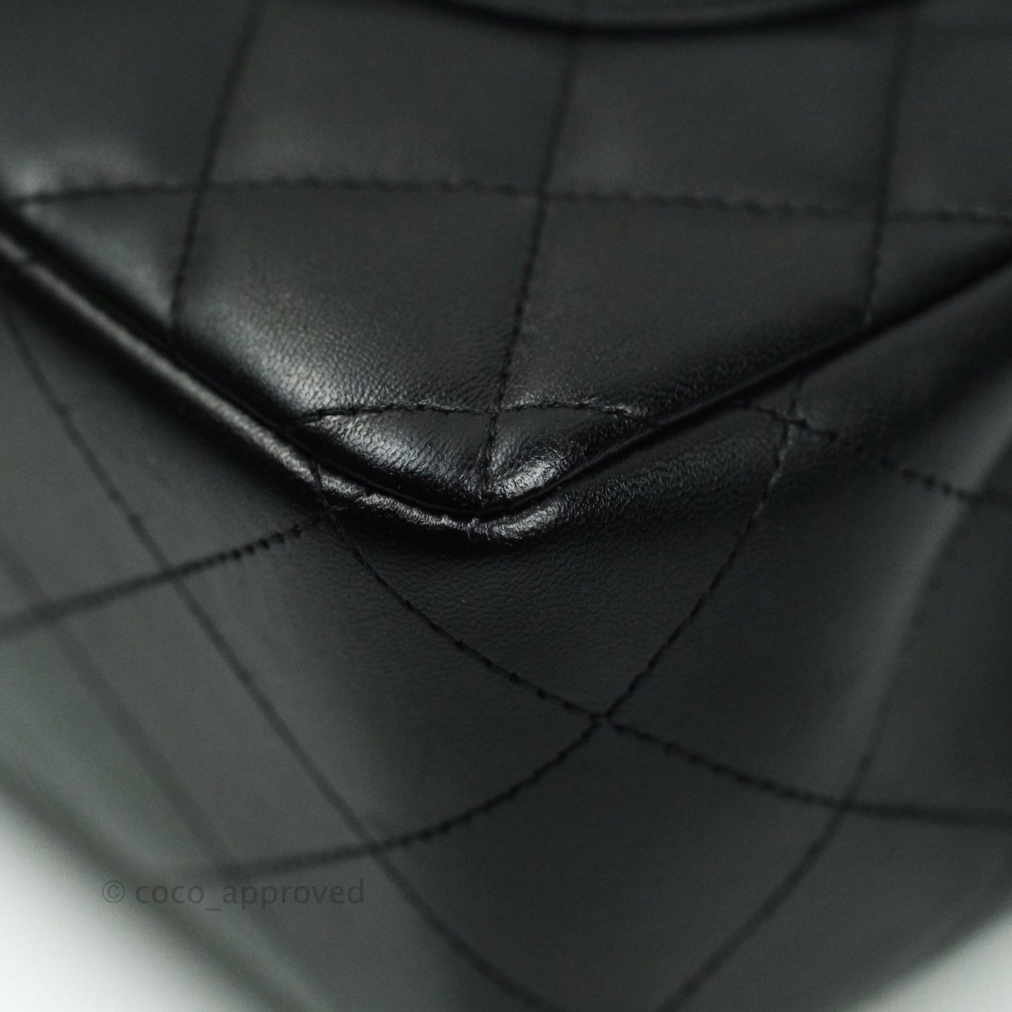 Chanel Jumbo Double Flap Black Lambskin Silver Hardware⁣⁣