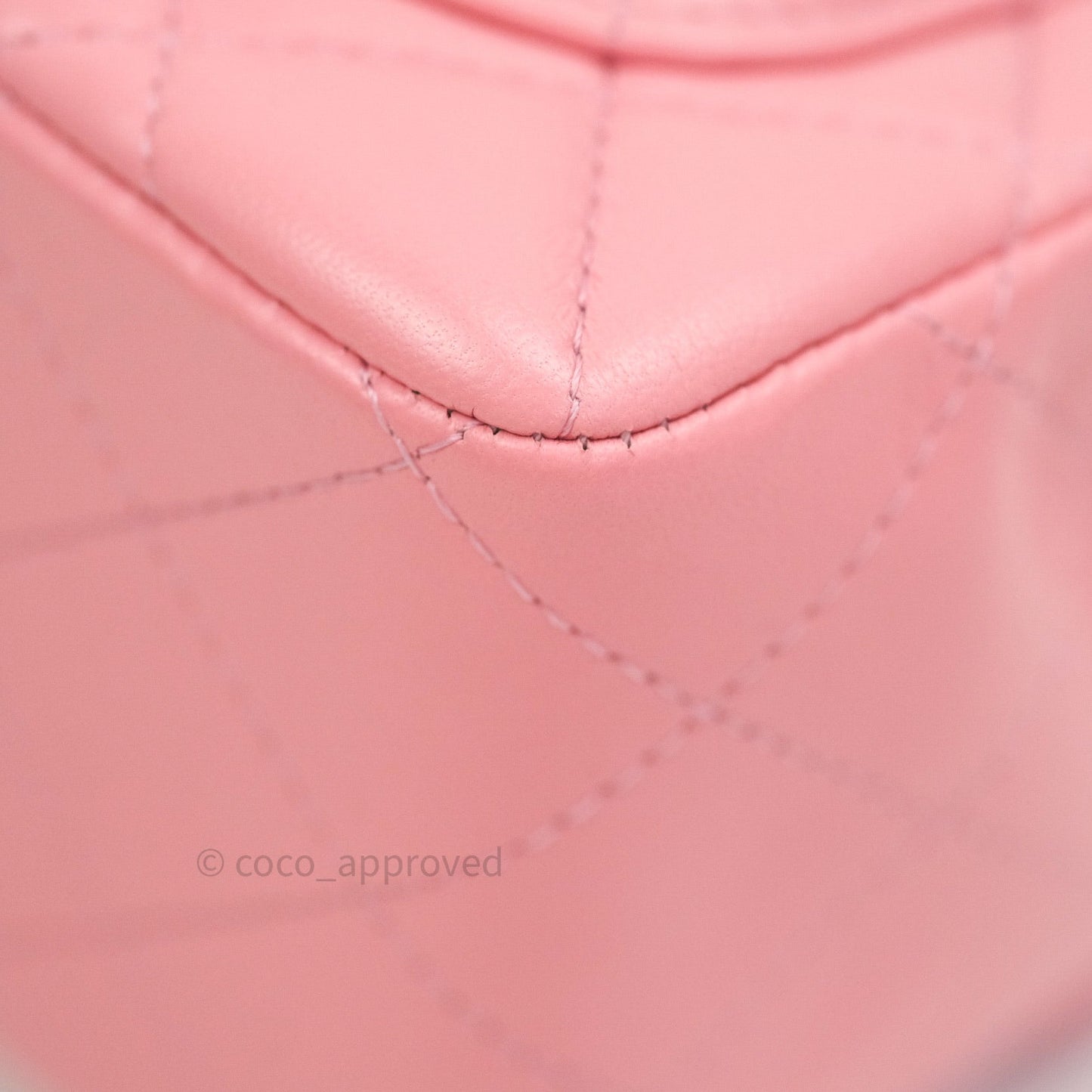Chanel Mini Square Pink Lambskin Gold Hardware