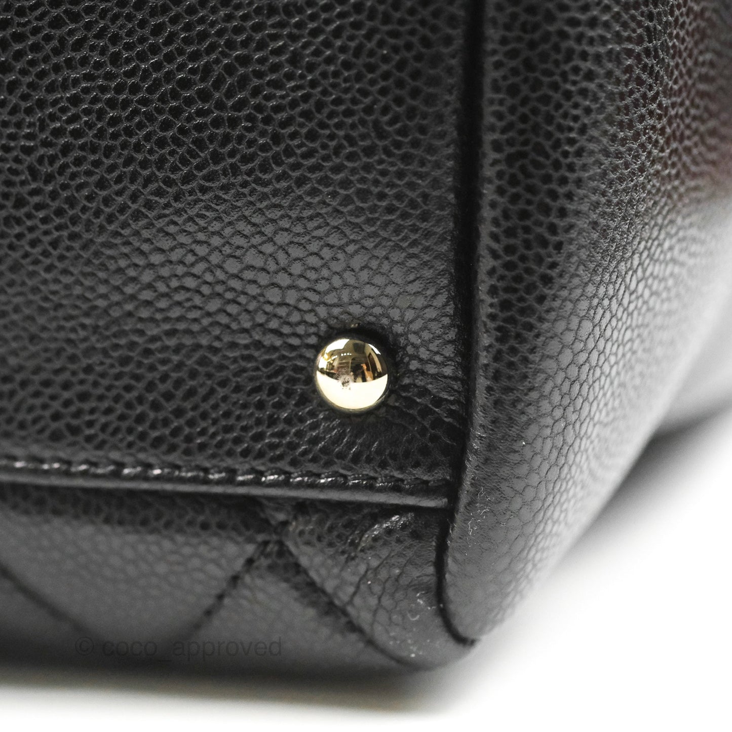 Chanel XL Shopping Tote Black Caviar Silver Hardware