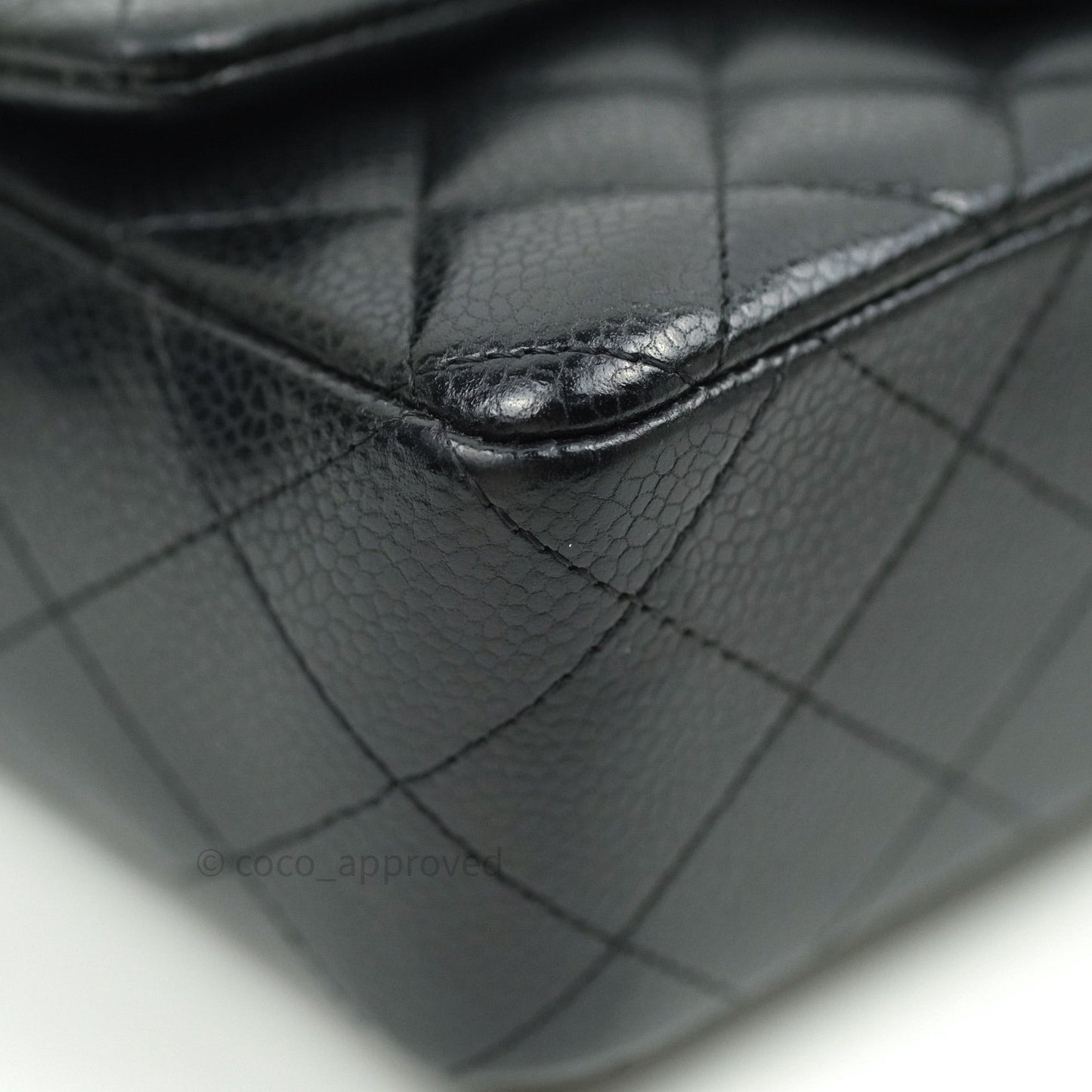 Chanel Quilted Mini Rectangular Black Caviar Silver Hardware