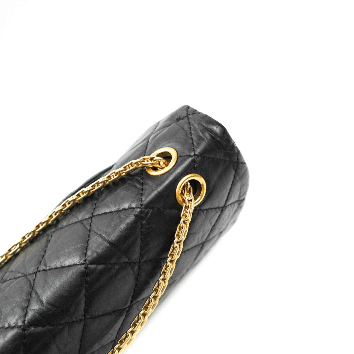 Chanel Reissue Quilted Aged Calfskin Black Aged Gold Hardware 227