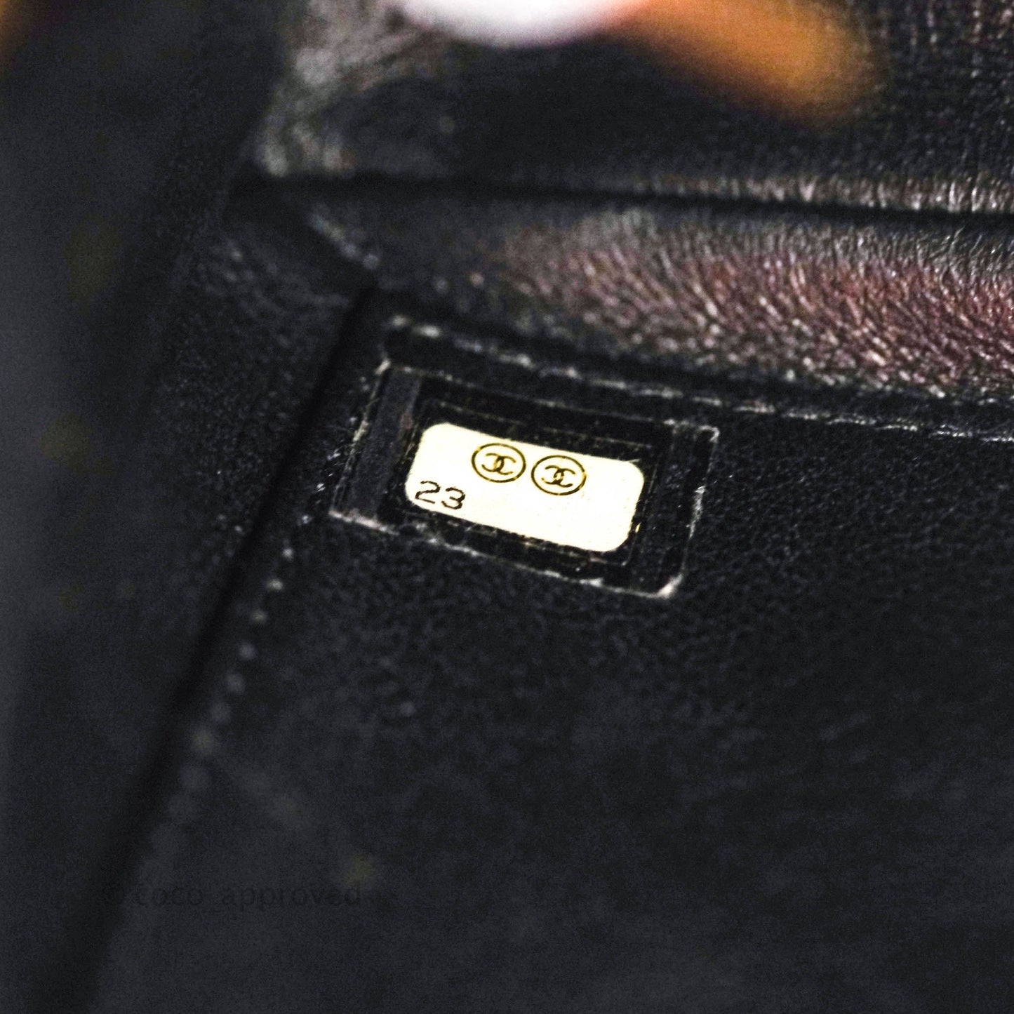Chanel Quilted Small CC Filigree Flap Navy Caviar