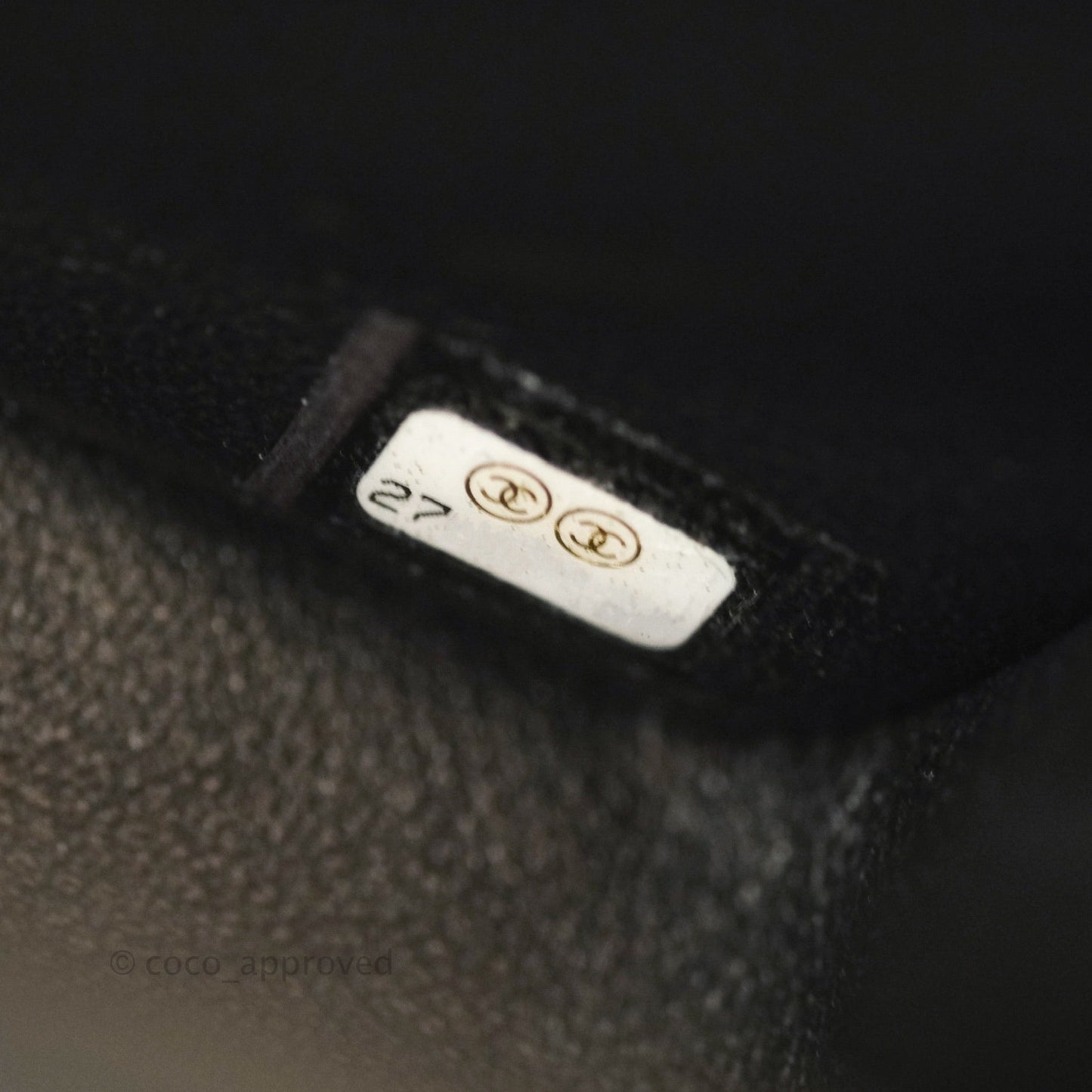 Chanel Mini Square Black Lambskin Aged Gold Hardware