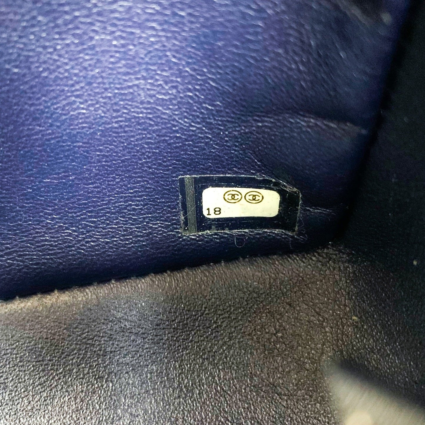 Chanel Quilted Mini Rectangular Navy Caviar Silver Hardware