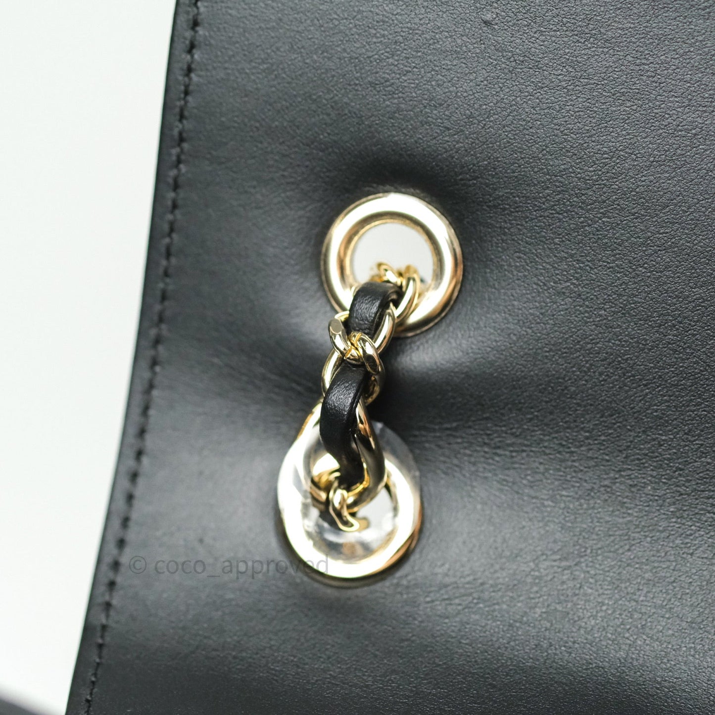 Chanel Quilted Business Affinity Backpack Black Caviar Light Gold Hardware