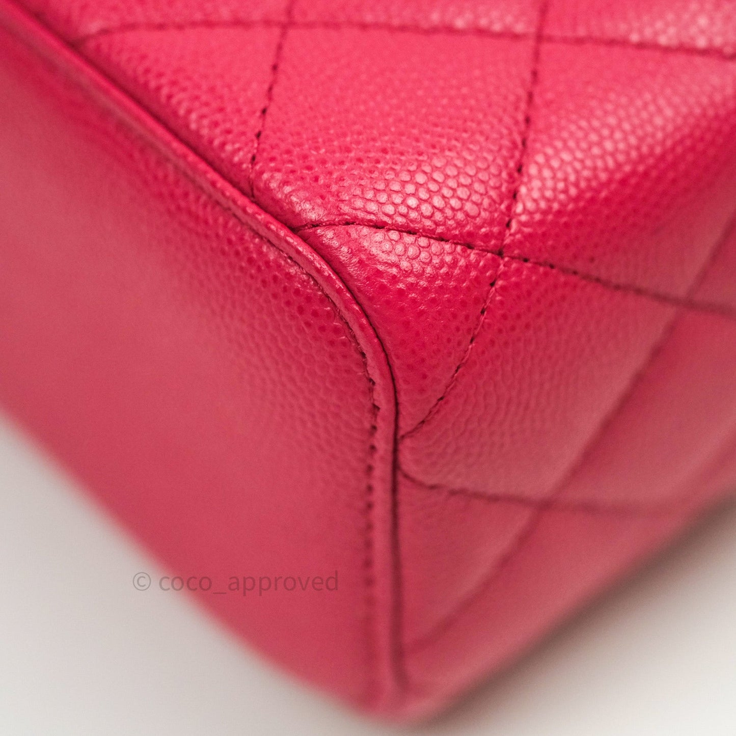 Chanel Mini Vanity Classic With Chain Pink Caviar Gold Hardware