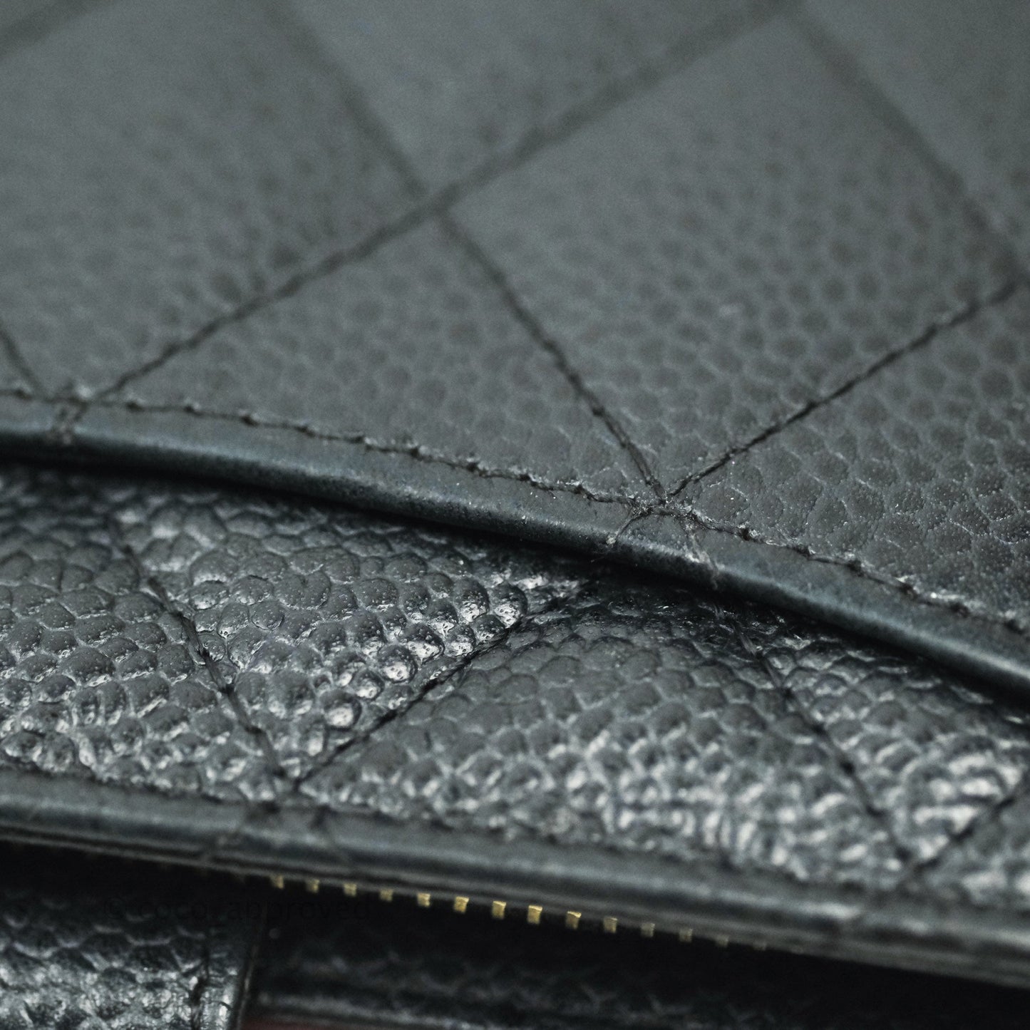 Chanel Timeless Black Caviar Wallet Gold Hardware