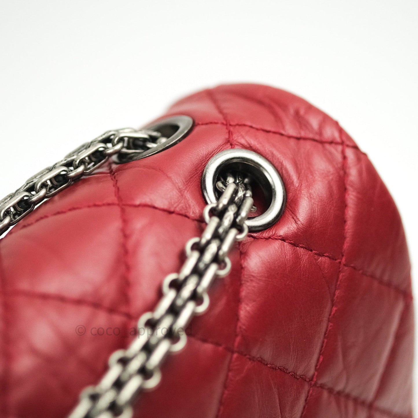 Chanel Reissue Quilted Aged Calfskin Dark Red Ruthenium Hardware 226