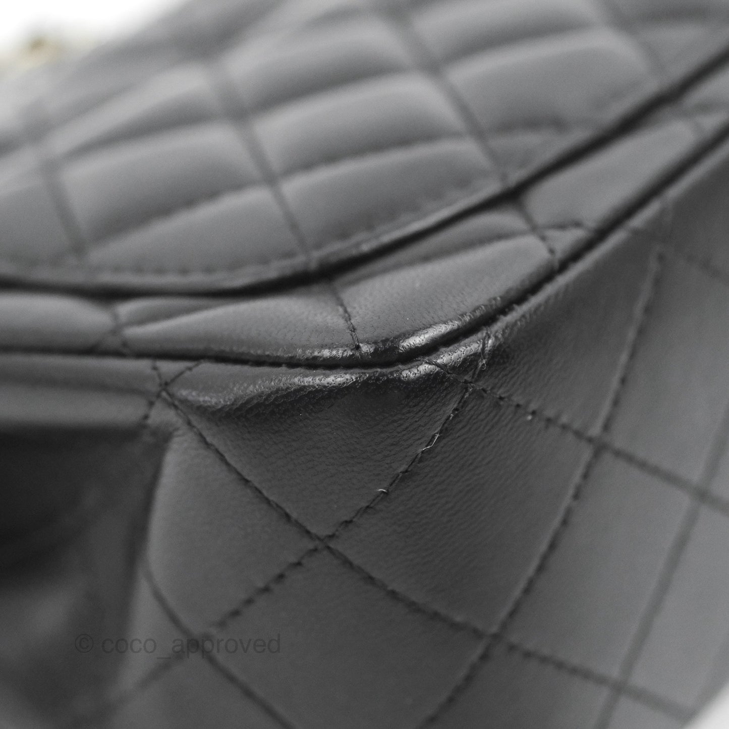 Chanel Mini Square Black Lambskin Gold Hardware