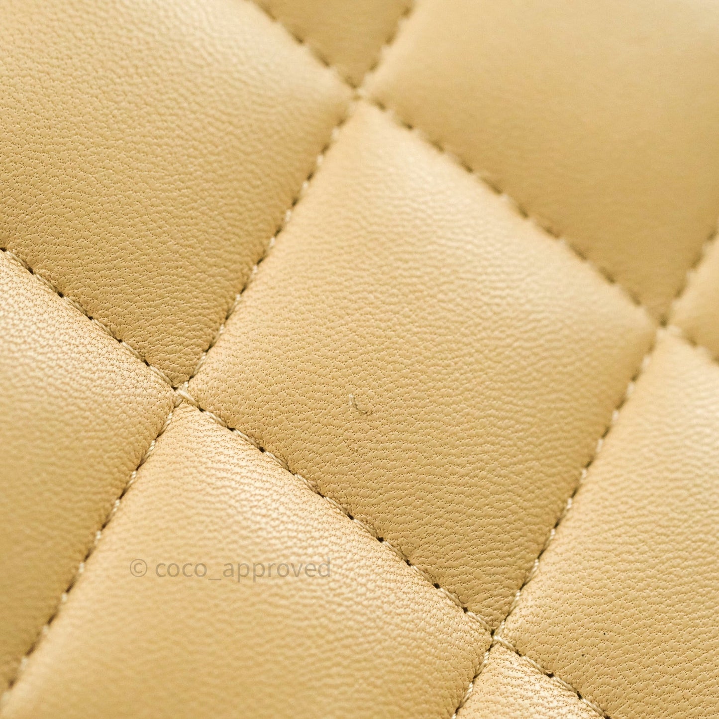 Chanel Classic Jumbo Double Flap Beige Lambskin Gold Hardware⁣⁣