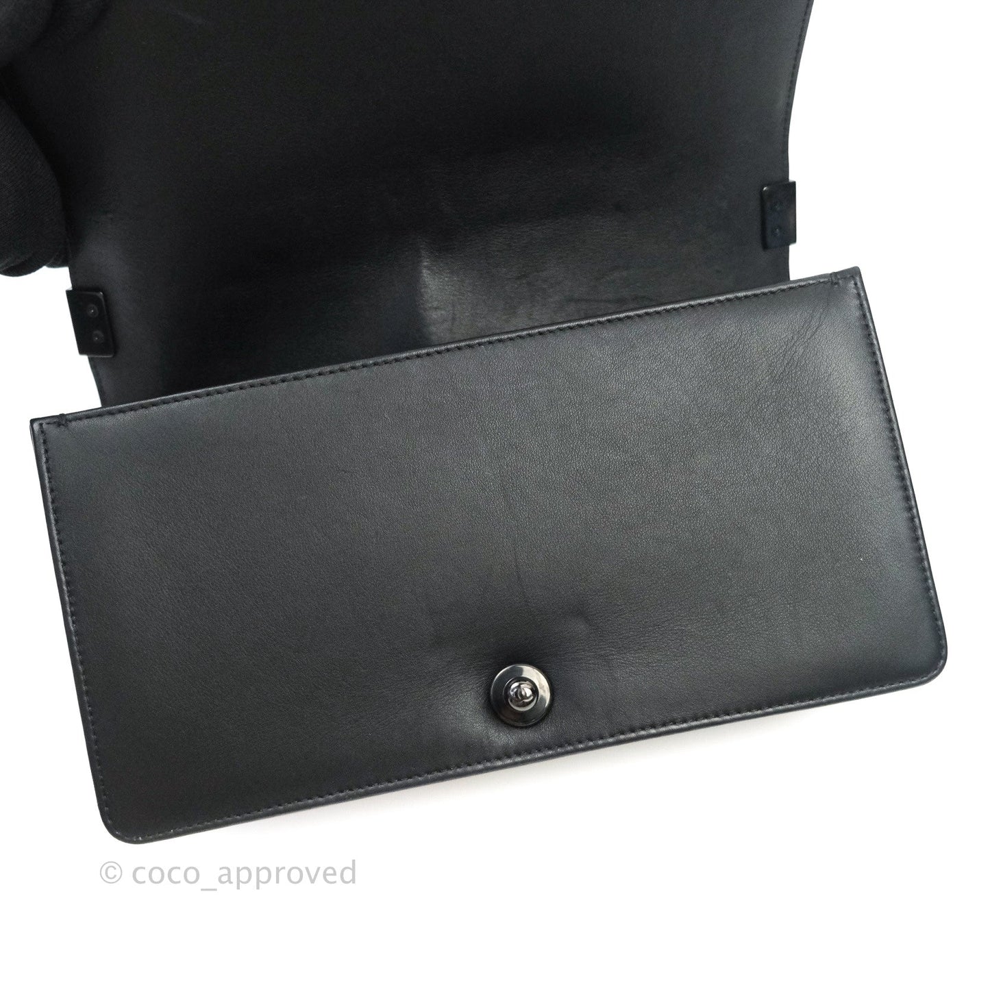 Chanel Quilted Medium Calfskin Boy Flap So Black Hardware