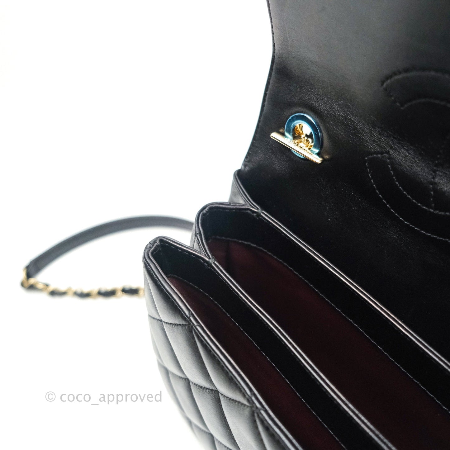 Chanel Trendy CC Quilted Small Black Lambskin Gold Hardware